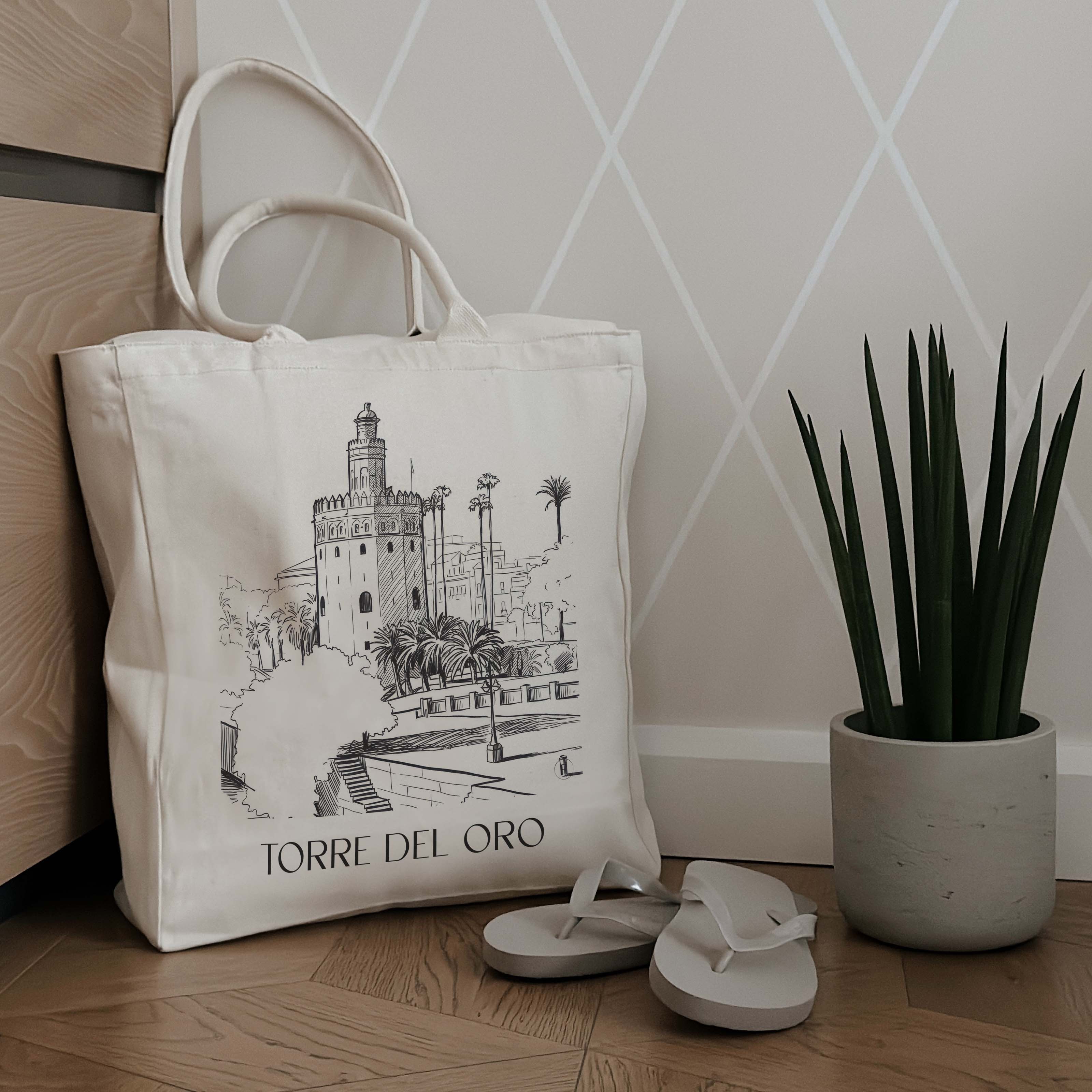 torre-del-oro-sevilla-spanien-einkaufstasche-skizze