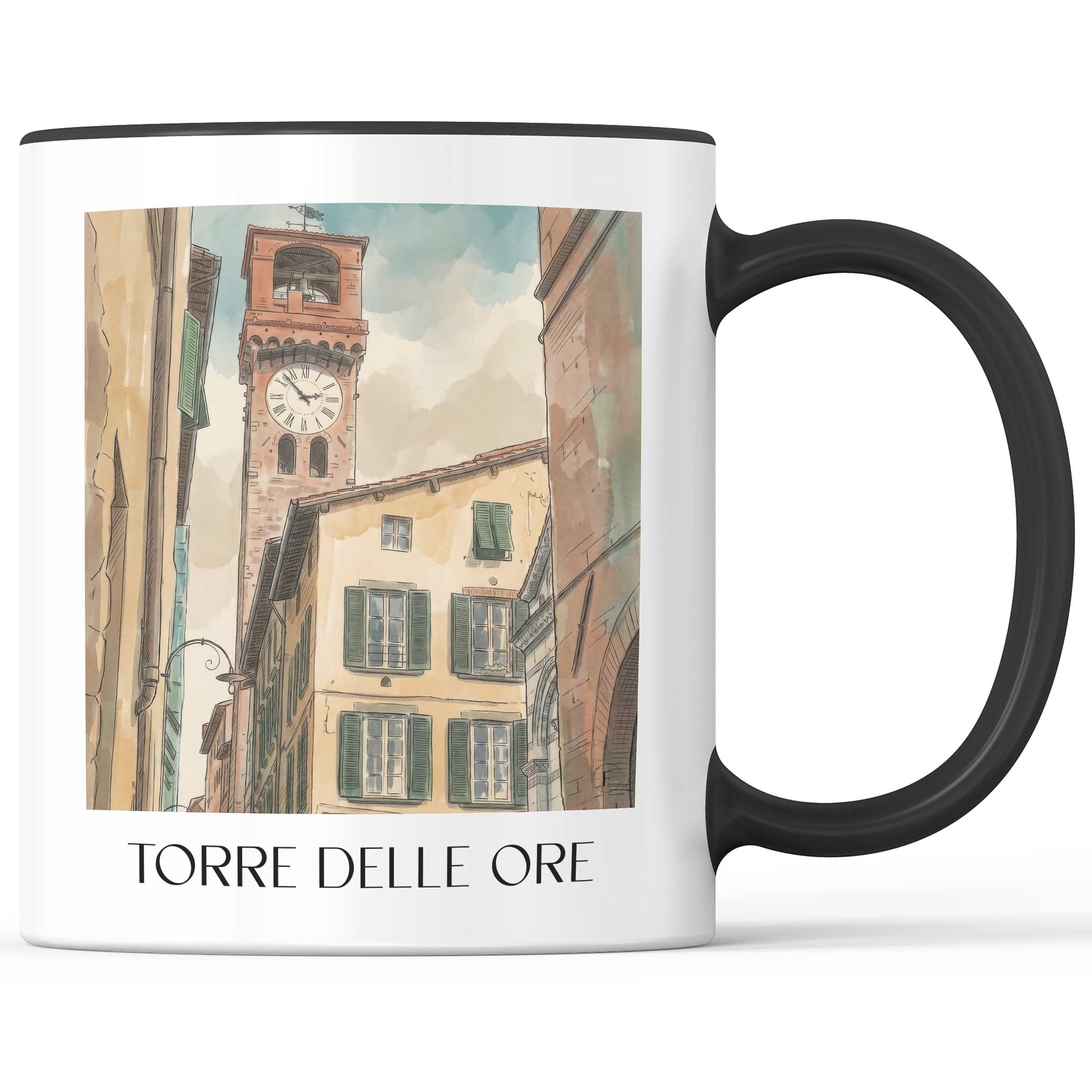 torre-delle-ore-lucca-italien-kaffeebecher-aquarell