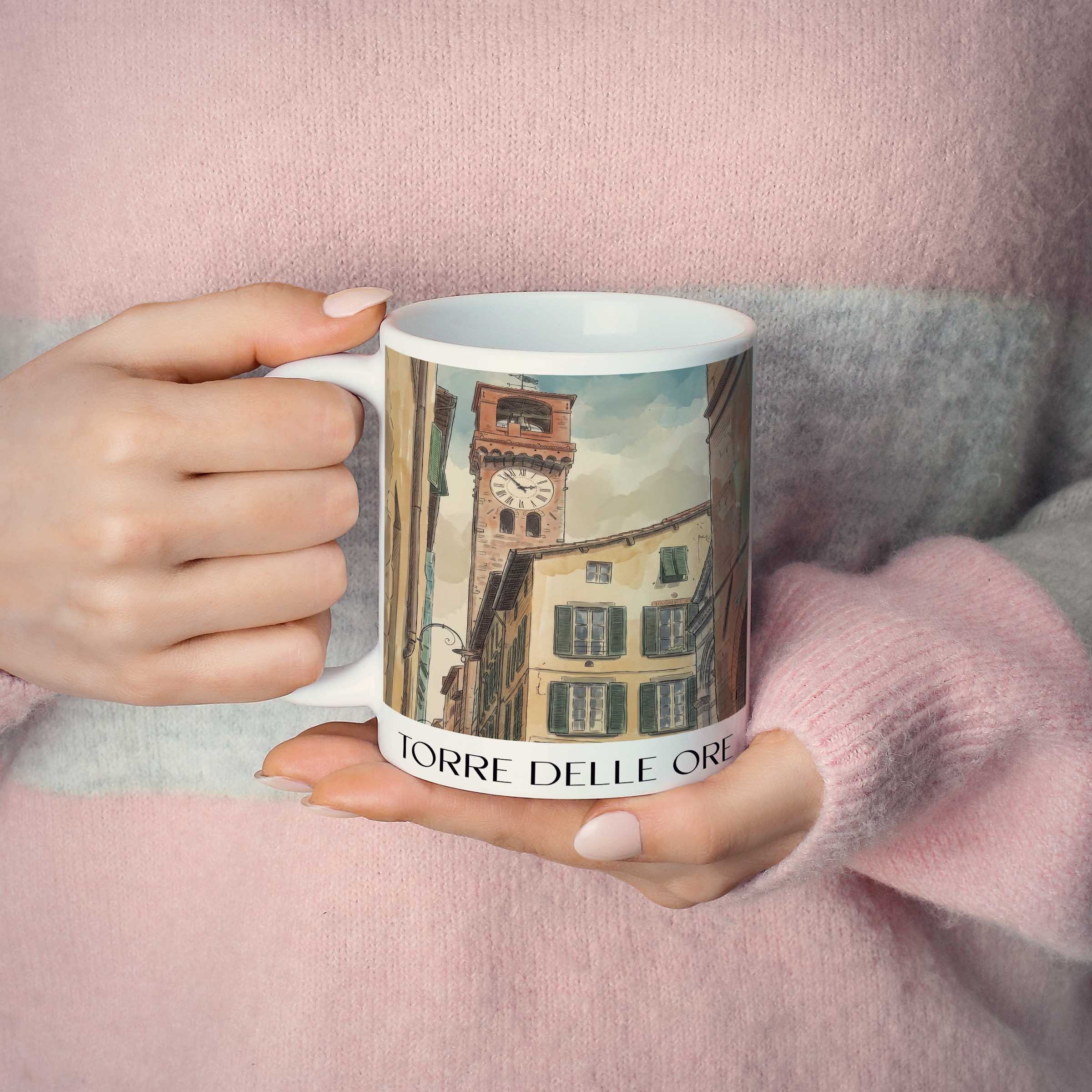 torre-delle-ore-lucca-italien-kaffeebecher-aquarell