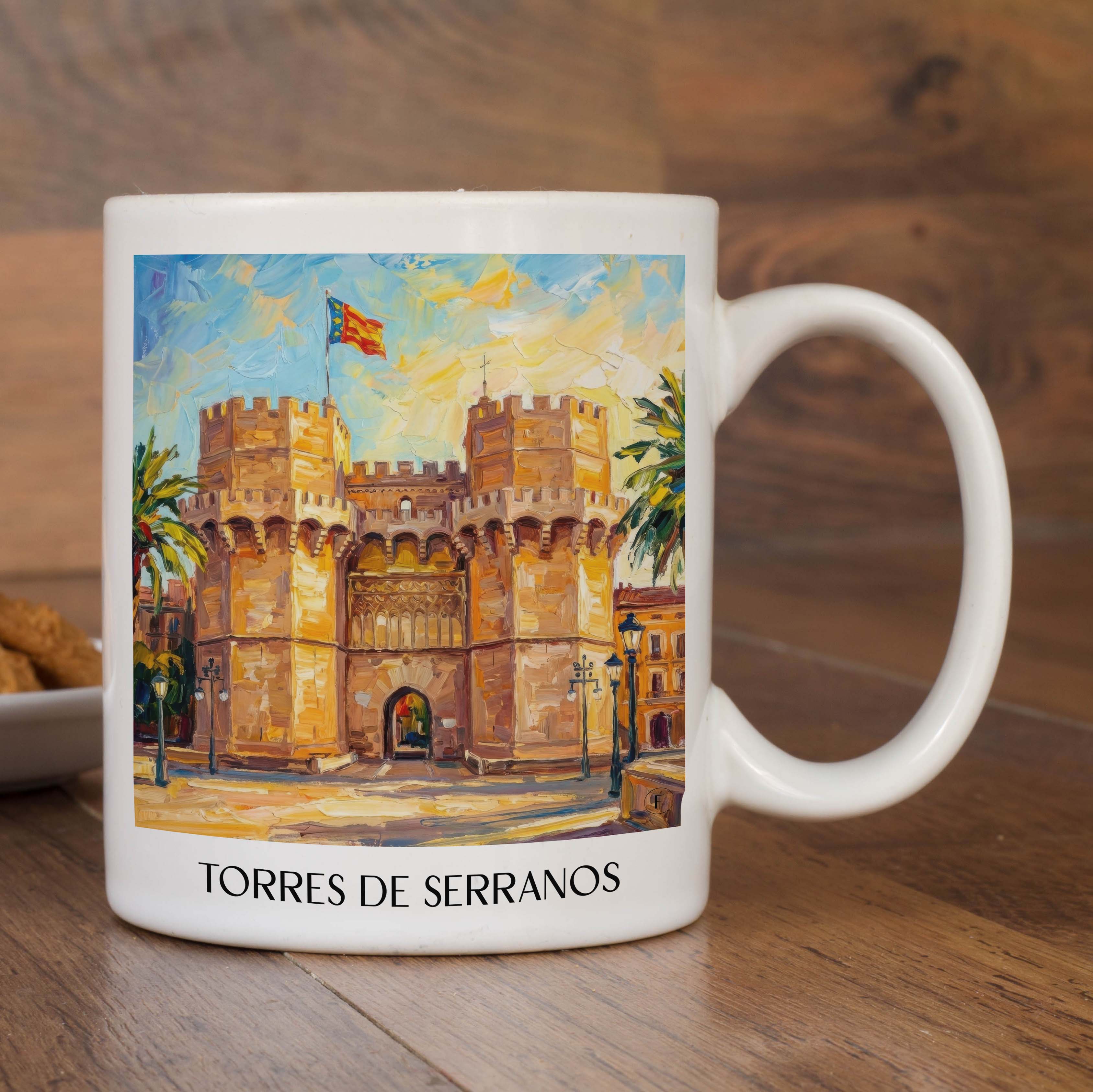 torres-de-serranos-valencia-spanien-kaffeebecher-oil-painting-oelgemaelde