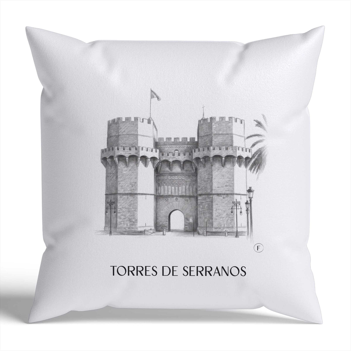 torres-de-serranos-valencia-spanien-kissenbezug-bleistift-zeichnung-drawing