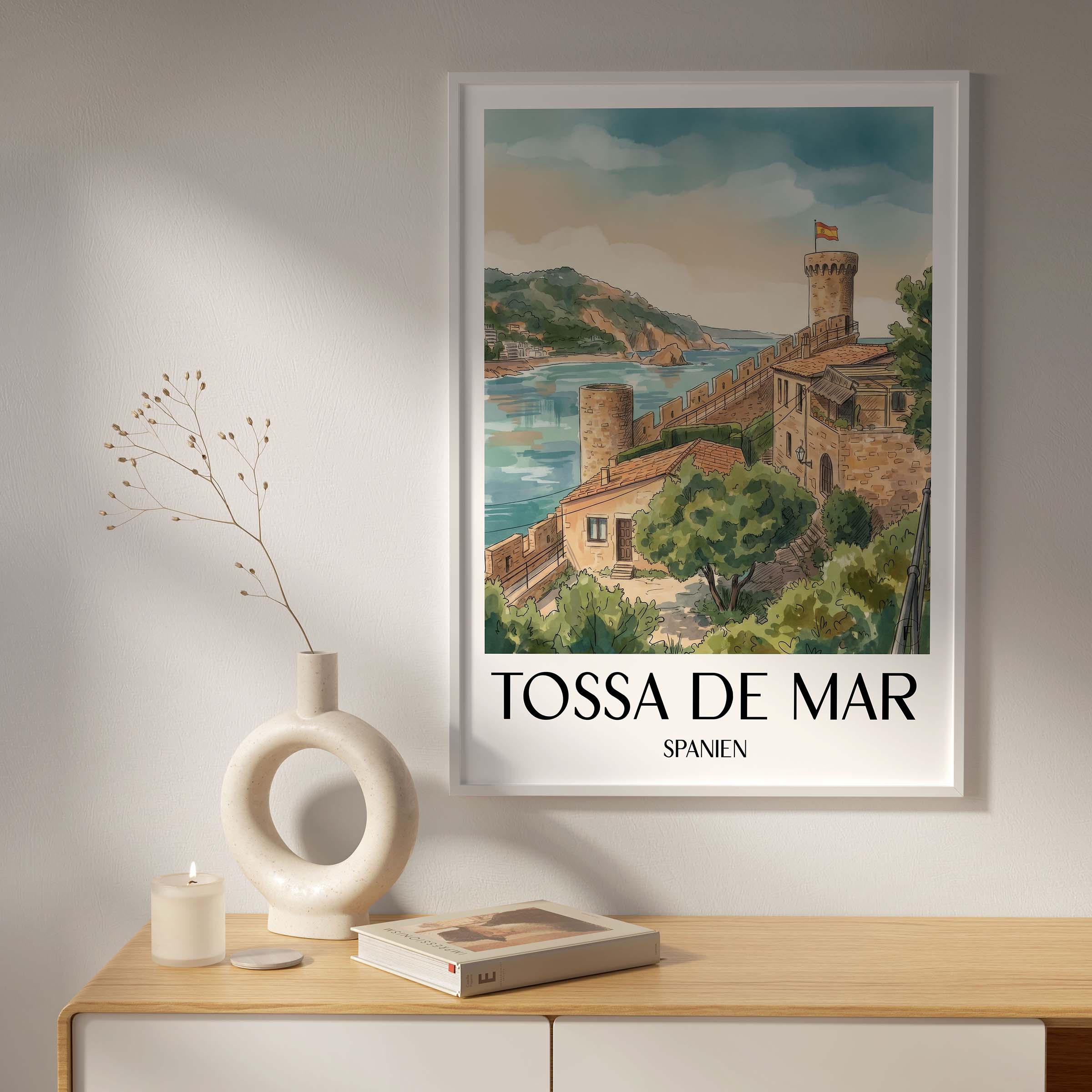 tossa-de-mar-spanien-spanien-poster-aquarell