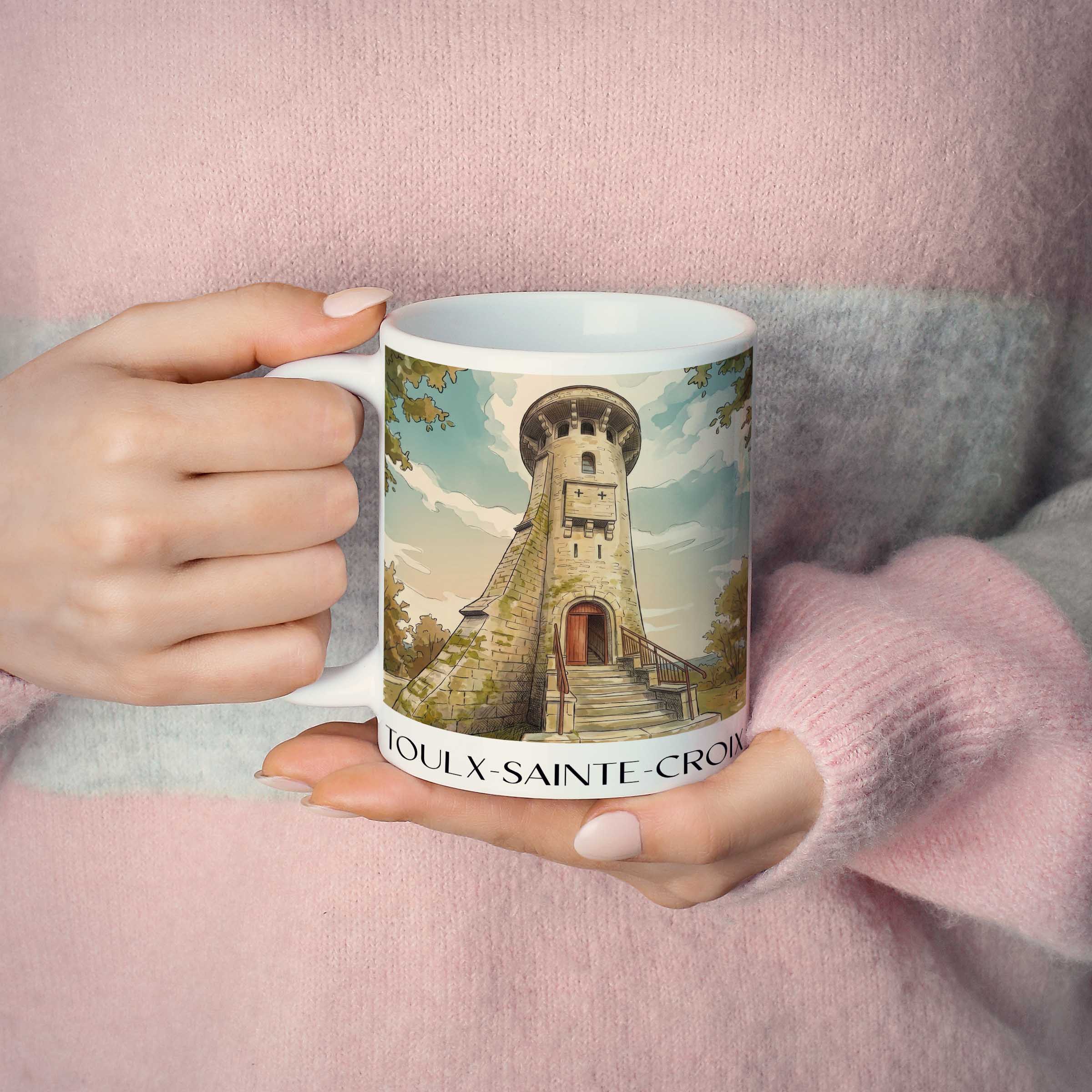 toulx-sainte-croix-creuse-frankreich-kaffeebecher-aquarell