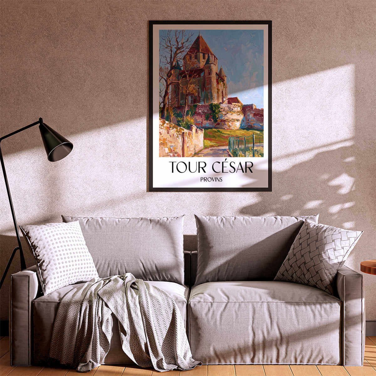 tour-césar-provins-frankreich-poster-oil-painting-oelgemaelde