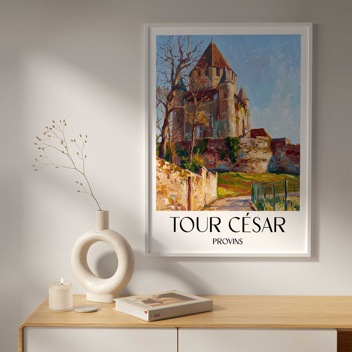 tour-césar-provins-frankreich-poster-oil-painting-oelgemaelde