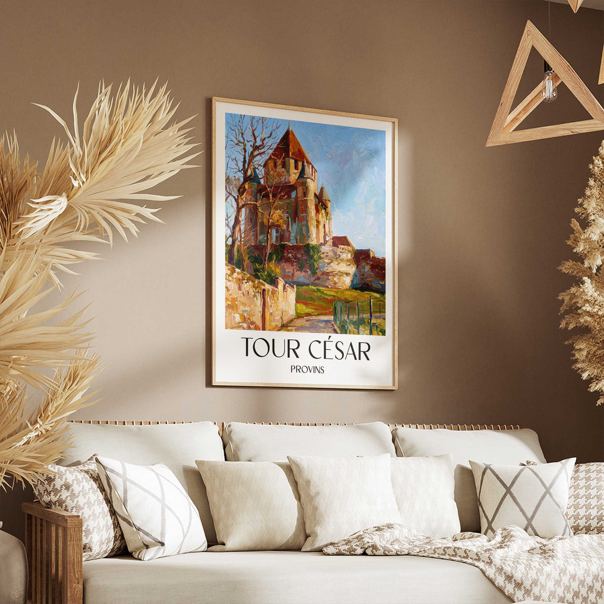 tour-césar-provins-frankreich-poster-oil-painting-oelgemaelde