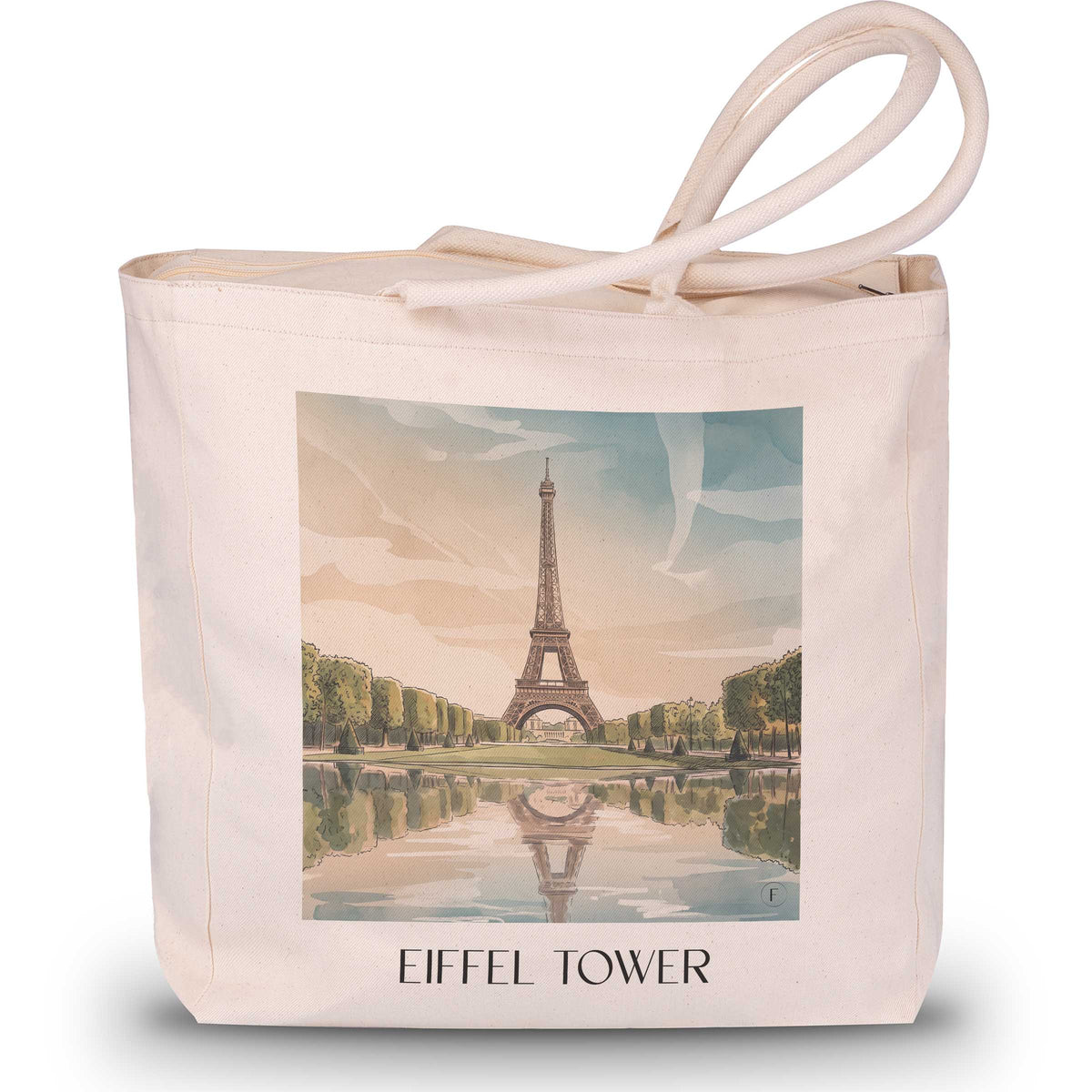 Tour Eiffel Shopping Tasche - Paris - Frankreich Tote Bag - Einkaufstasche im Aquarell Stil - favplace