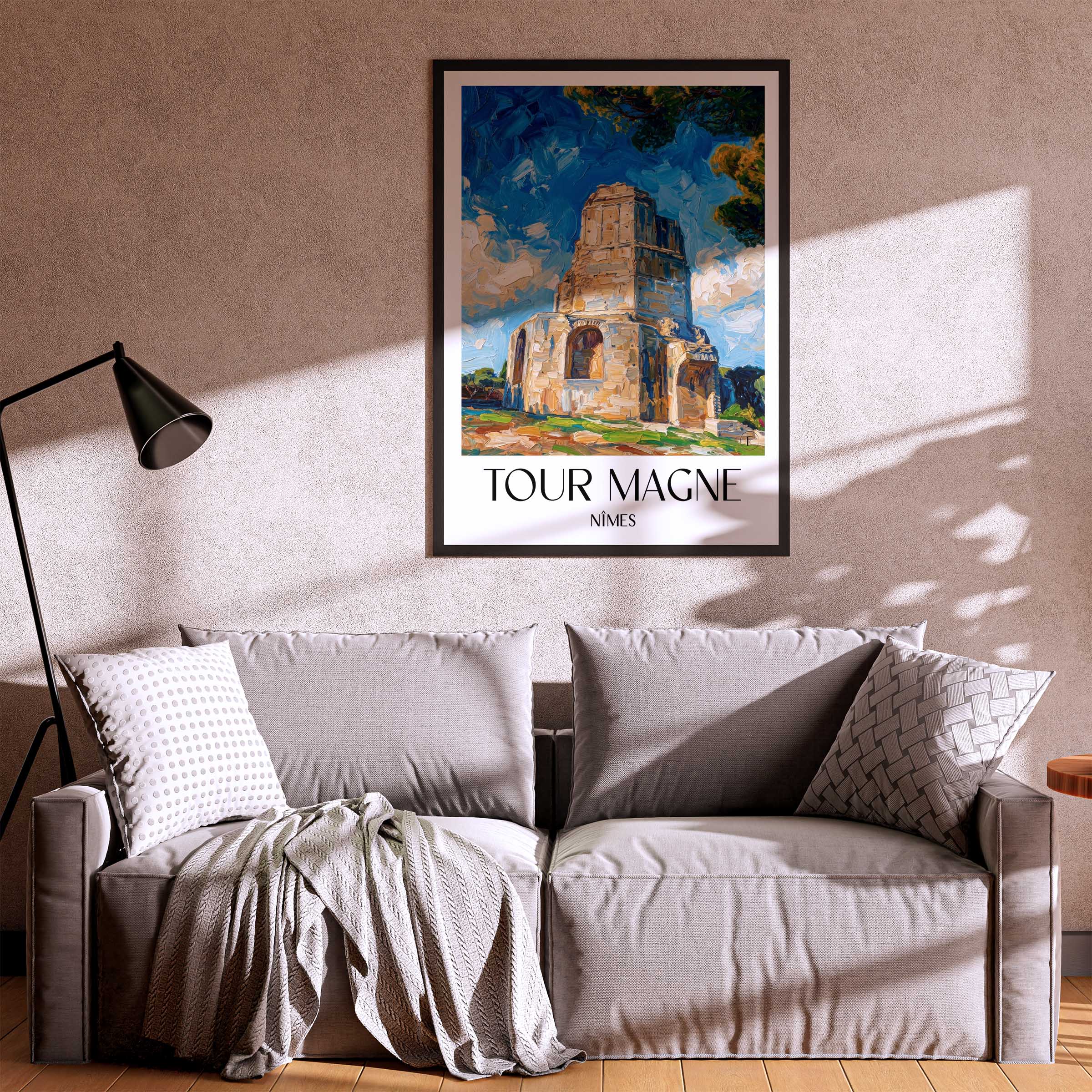 tour-magne-nîmes-frankreich-poster-oil-painting-oelgemaelde