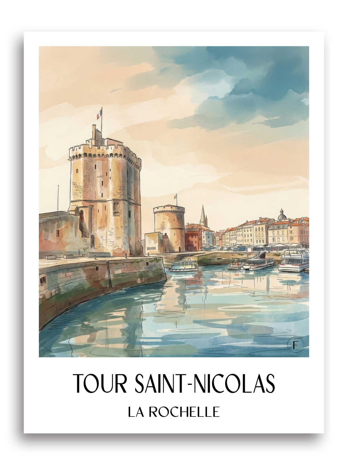 tour-saint-nicolas-la-rochelle-frankreich-poster-aquarell