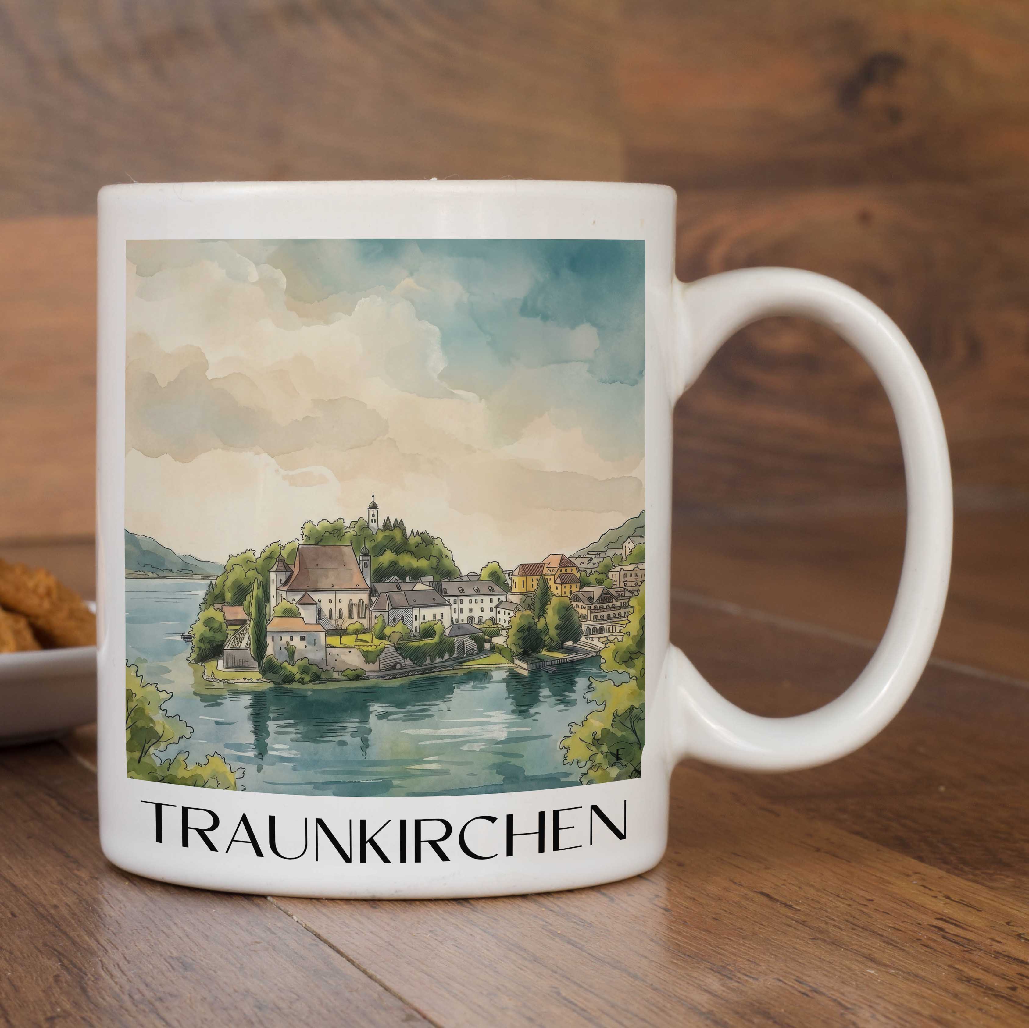 traunkirchen-österreich-österreich-kaffeebecher-aquarell