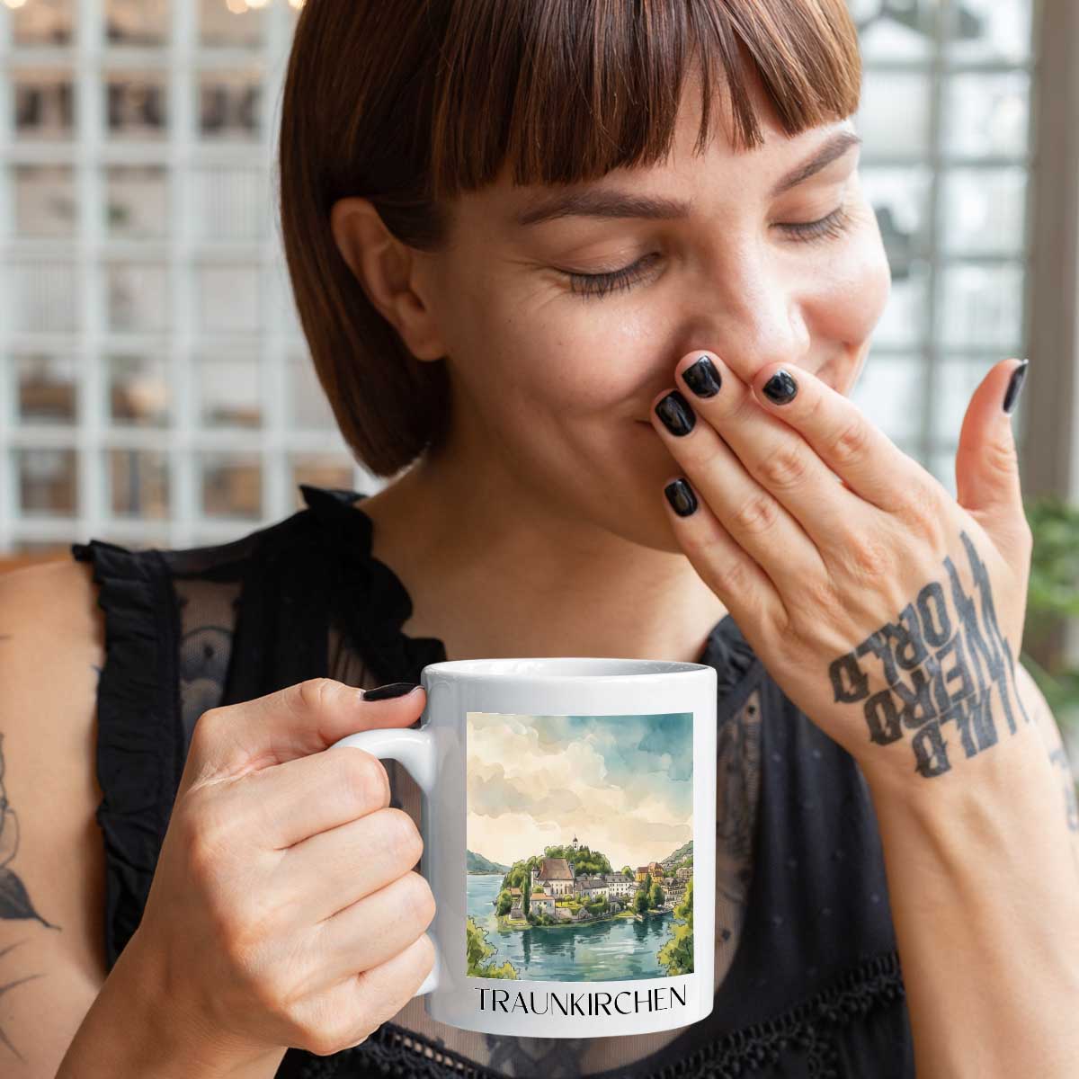 traunkirchen-österreich-österreich-kaffeebecher-aquarell