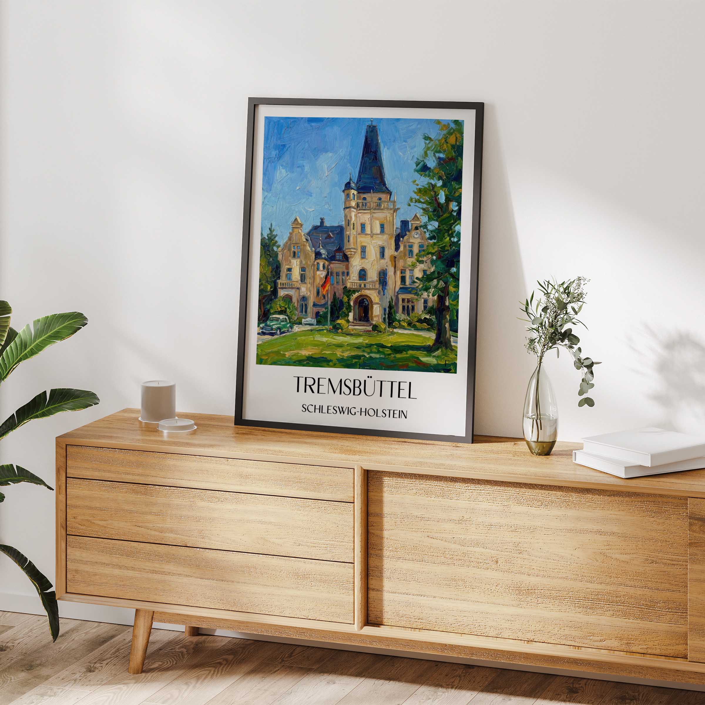 tremsbüttel-schleswig-holstein-deutschland-poster-oil-painting-oelgemaelde
