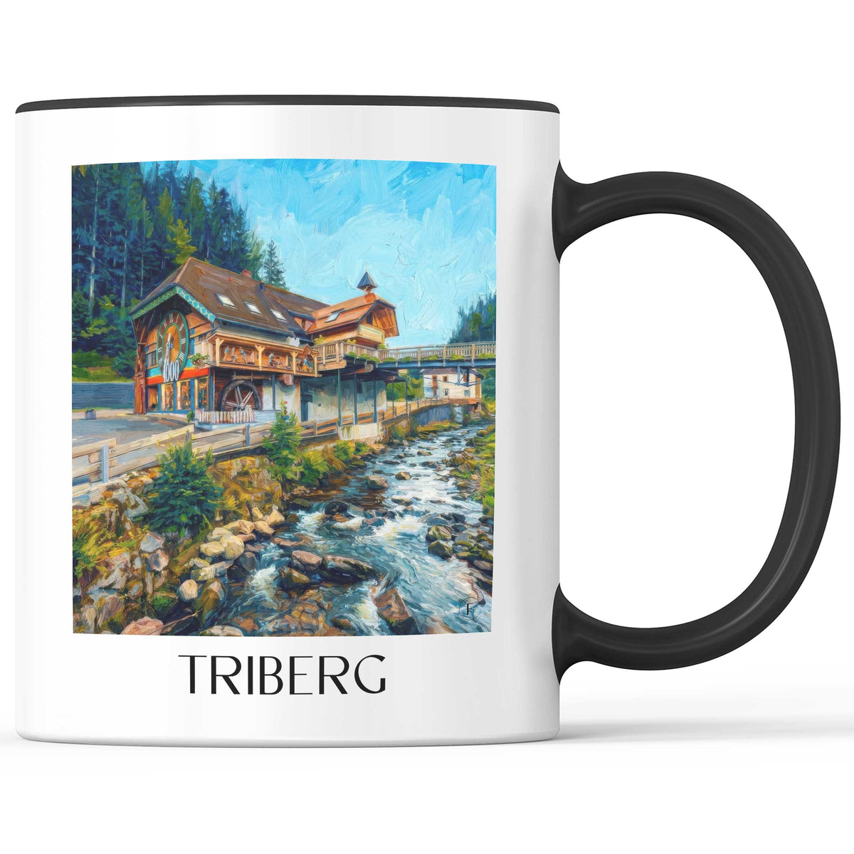 triberg-schwarzwald-deutschland-kaffeebecher-oil-painting-oelgemaelde