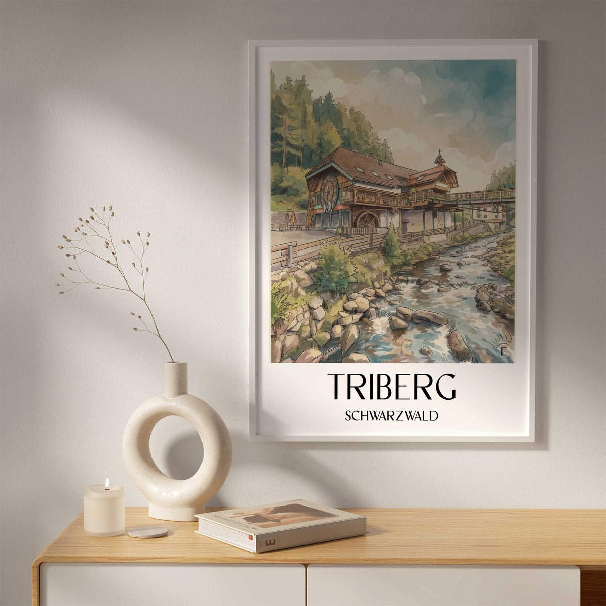 triberg-schwarzwald-deutschland-poster-aquarell