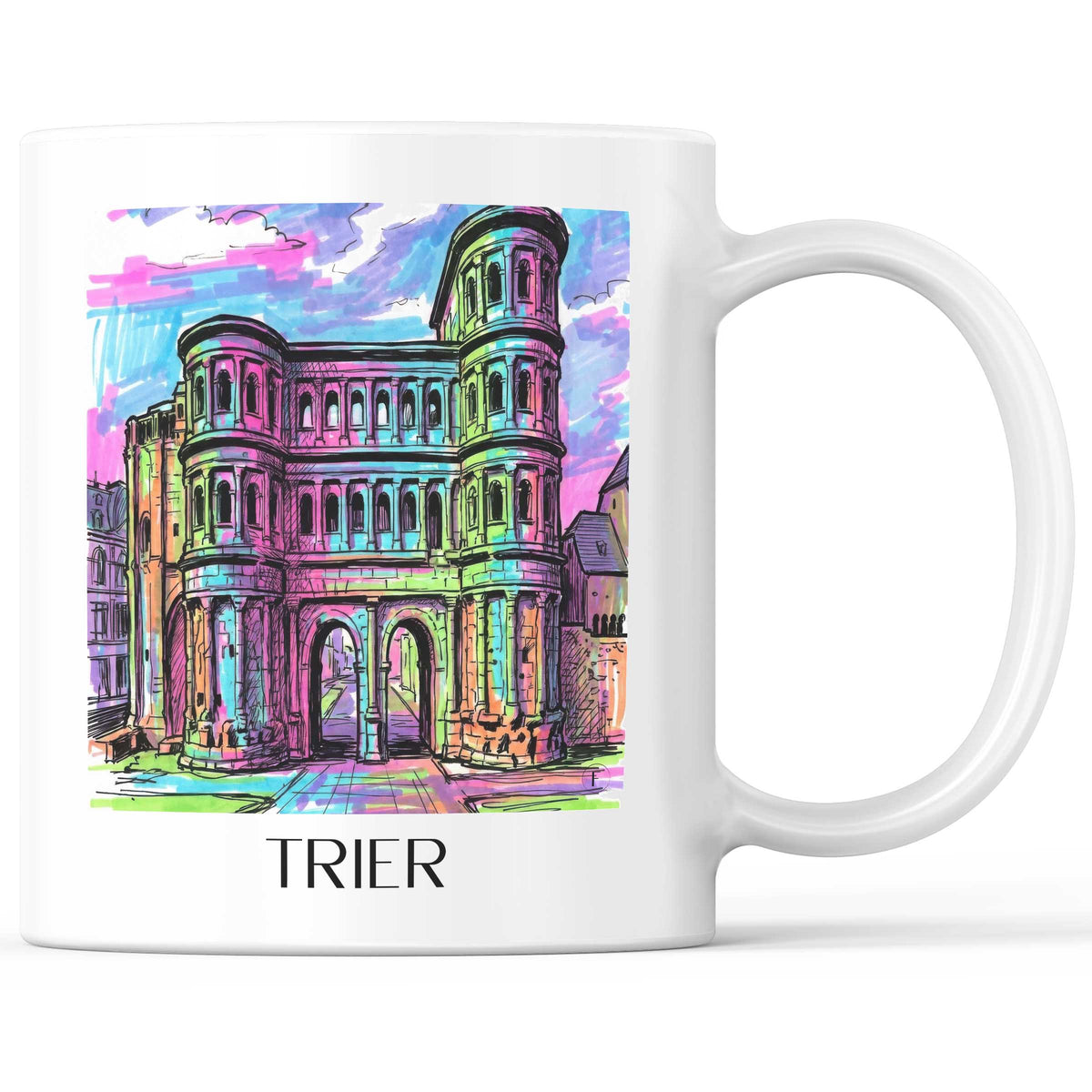 Trier - Deutschland Becher - Kaffeetasse im Tag Graffiti Stil - favplace