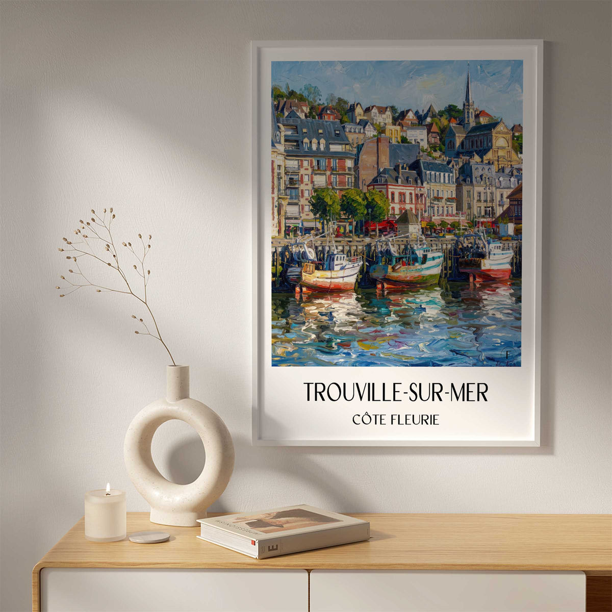 trouville-sur-mer-côte-fleurie-frankreich-poster-oil-painting-oelgemaelde
