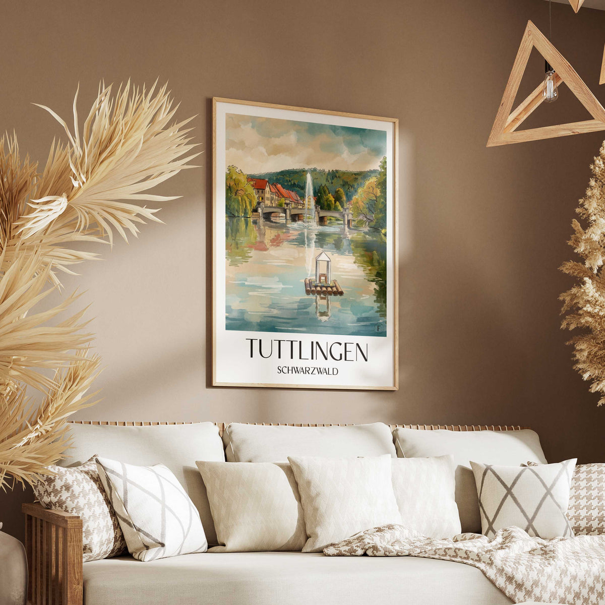 tuttlingen-schwarzwald-deutschland-poster-aquarell