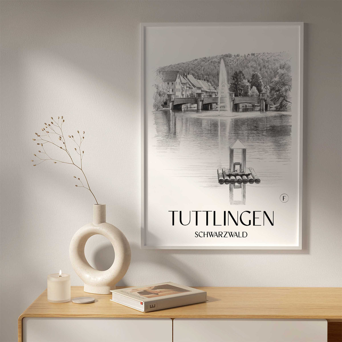tuttlingen-schwarzwald-deutschland-poster-bleistift-zeichnung-drawing