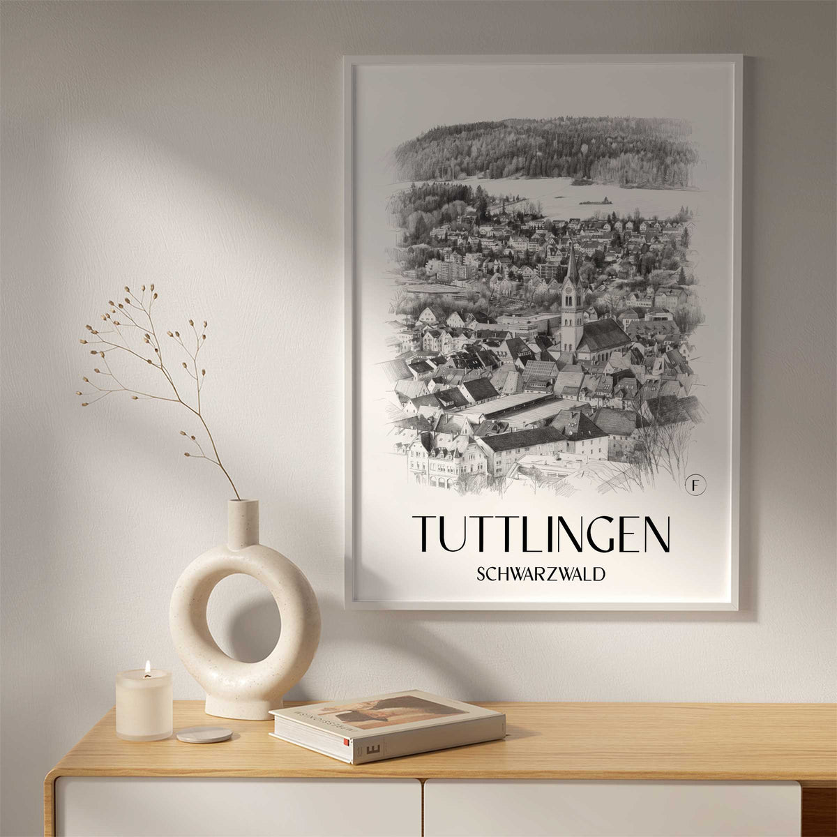 tuttlingen-schwarzwald-deutschland-poster-bleistift-zeichnung-drawing