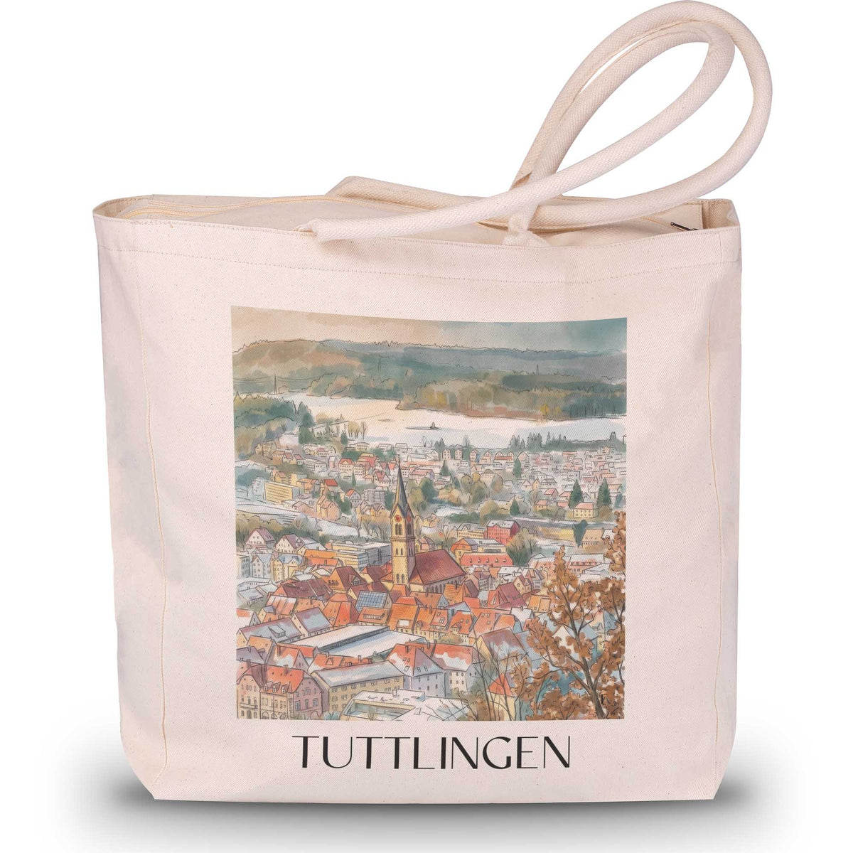 tuttlingen-(im-winter)-schwarzwald-deutschland-einkaufstasche-aquarell