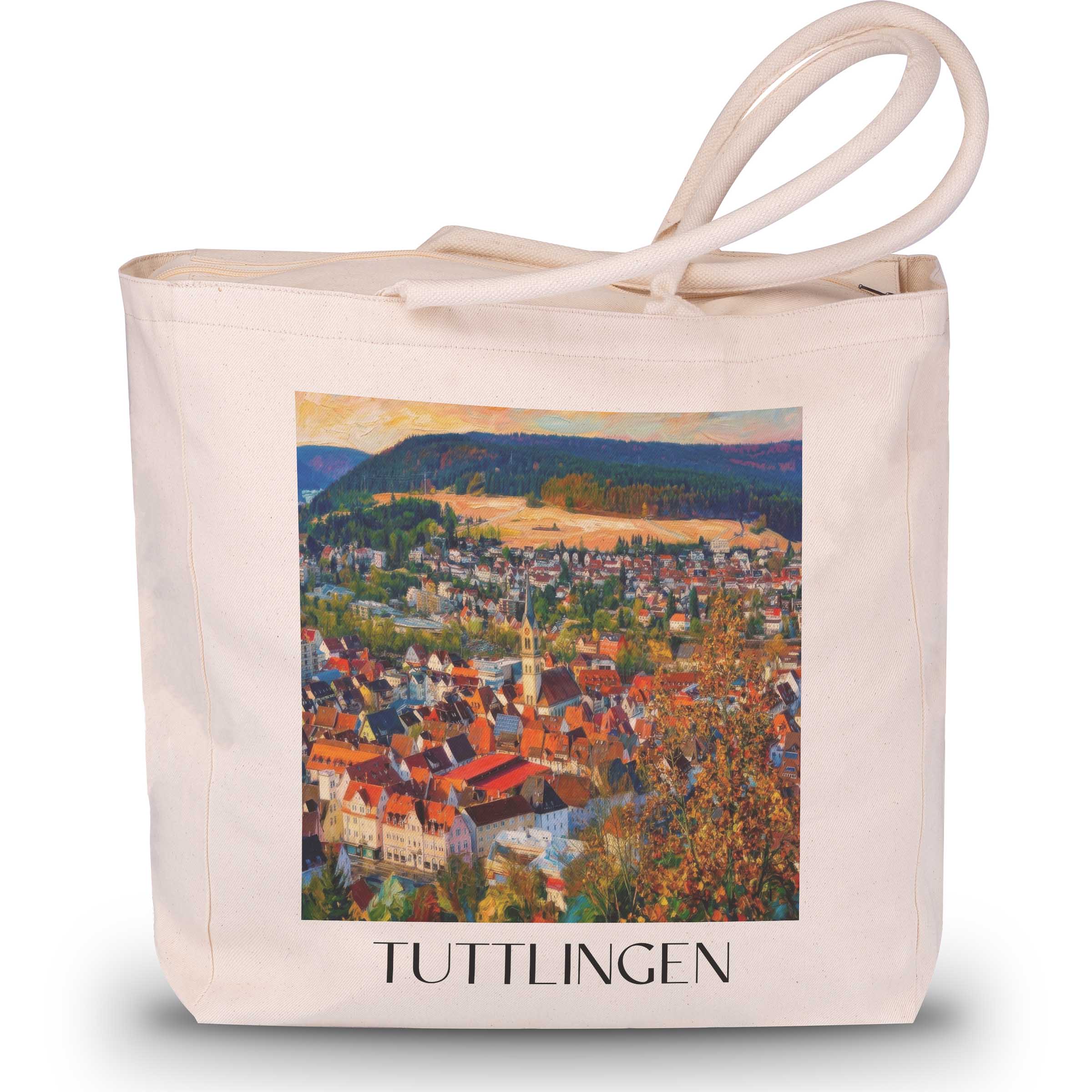 tuttlingen-(im-winter)-schwarzwald-deutschland-einkaufstasche-oil-painting-oelgemaelde