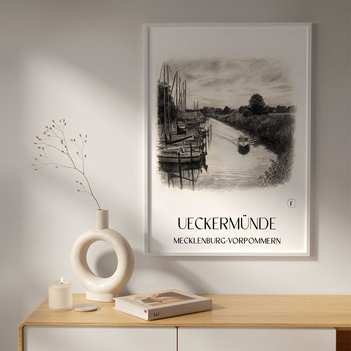 ueckermünde-mecklenburg-vorpommern-deutschland-poster-bleistift-zeichnung-drawing