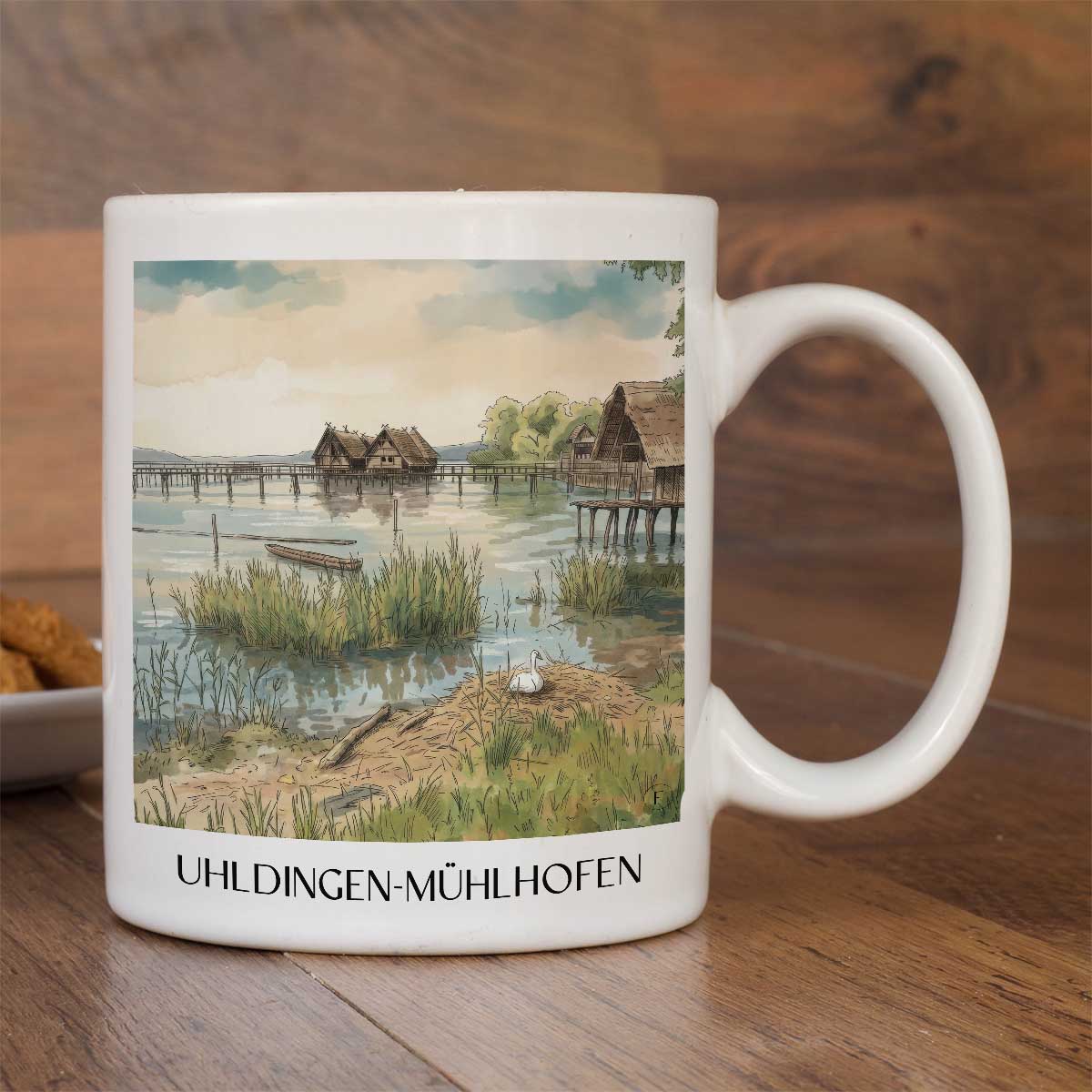 uhldingen-mühlhofen-bodensee-deutschland-kaffeebecher-aquarell