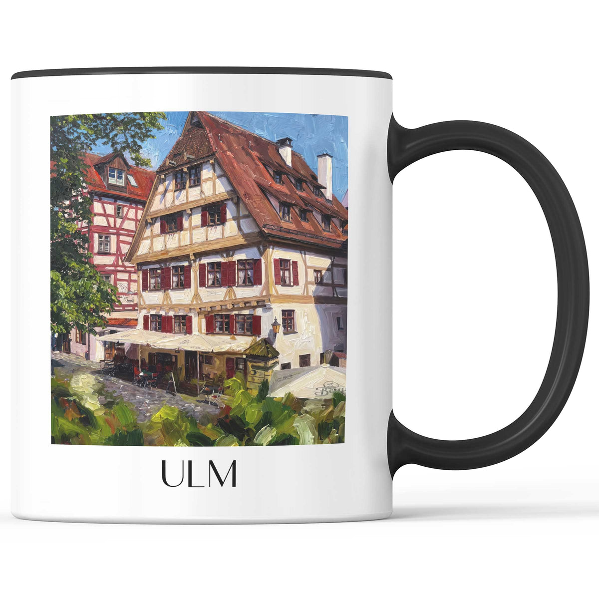Ulm Kaffeebecher - Schwäbische Alb - Deutschland Becher - Kaffeetasse im Ölgemälde Stil - favplace