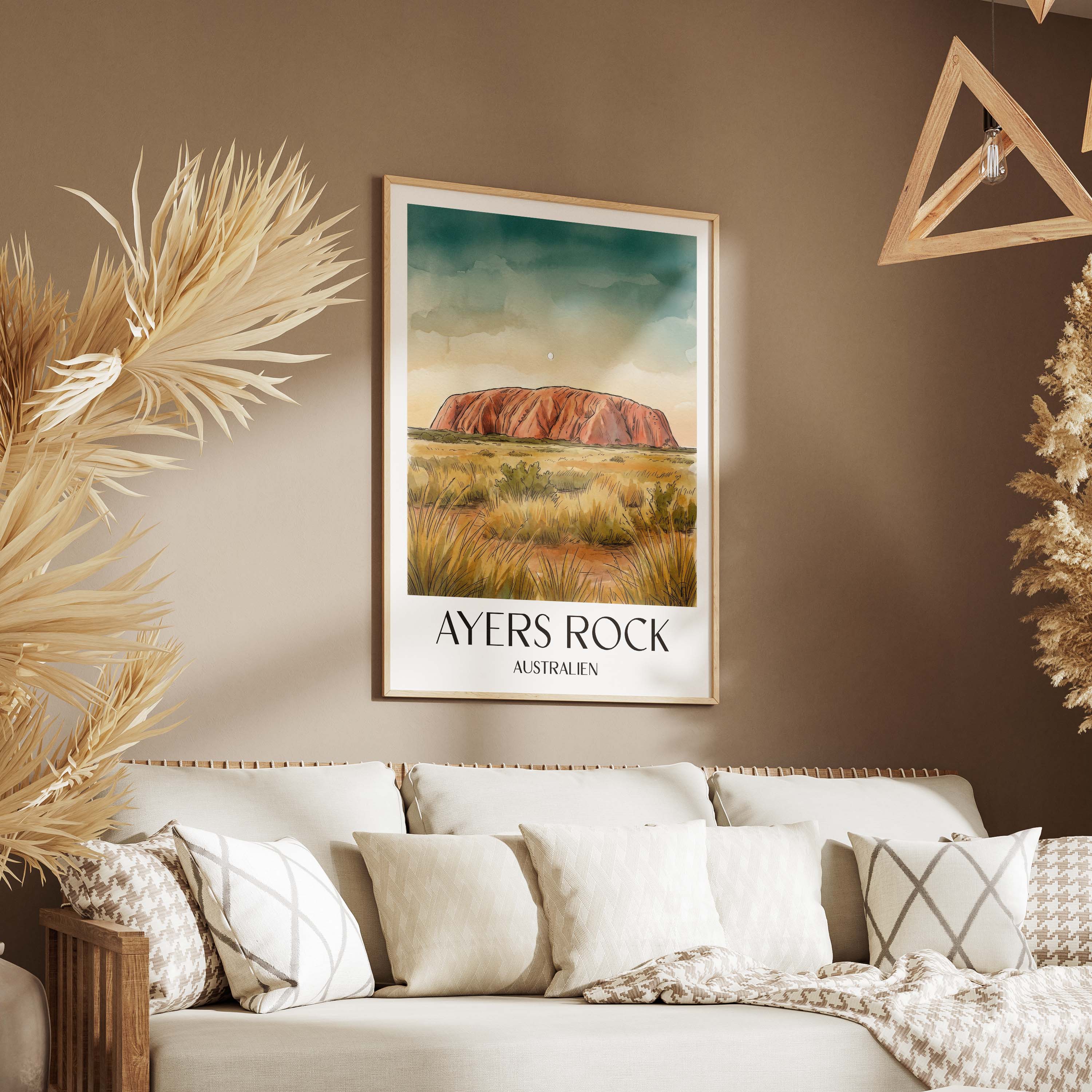 ayers-rock-australien-poster-aquarell
