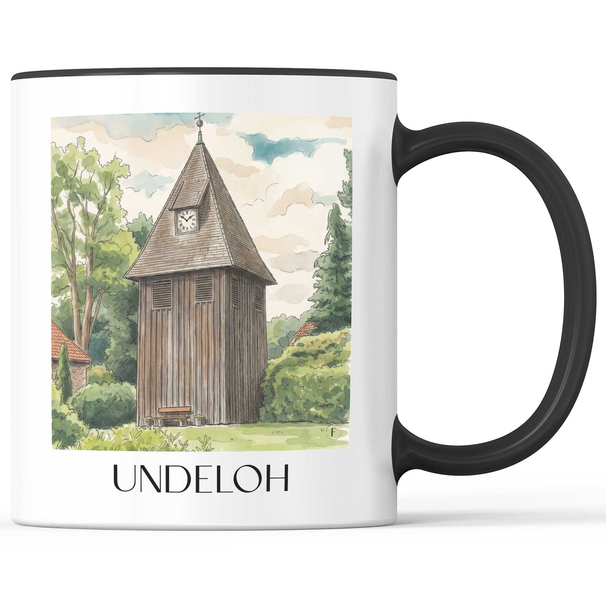 undeloh-lüneburger-heide-deutschland-kaffeebecher-aquarell