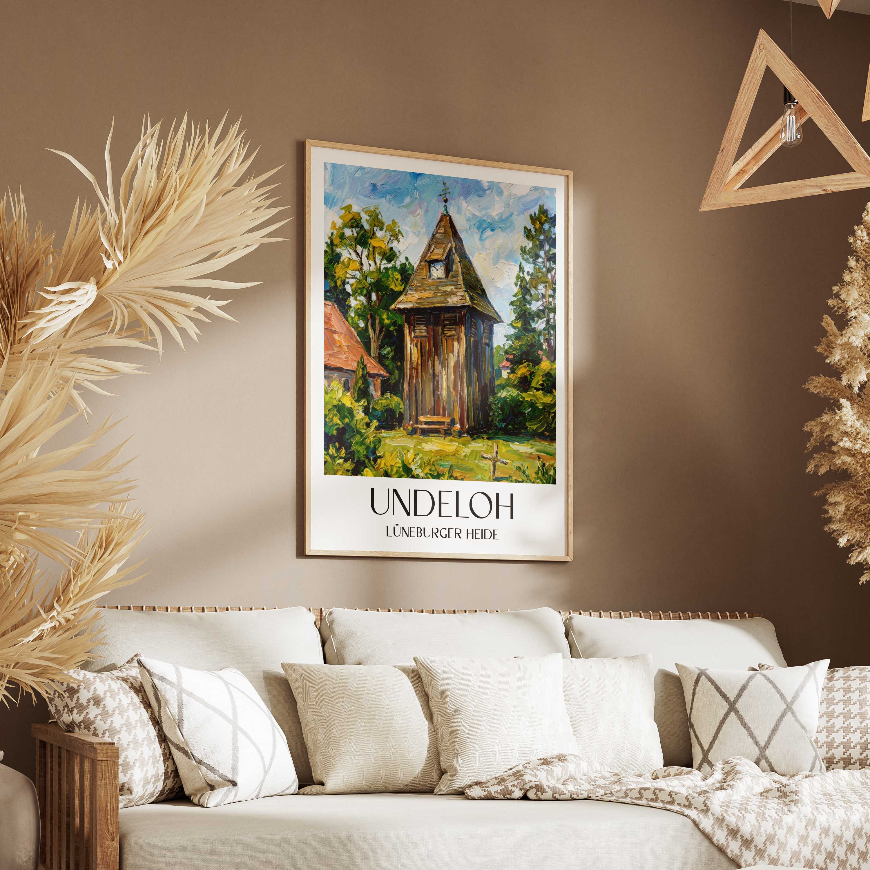 undeloh-lüneburger-heide-deutschland-poster-oil-painting-oelgemaelde
