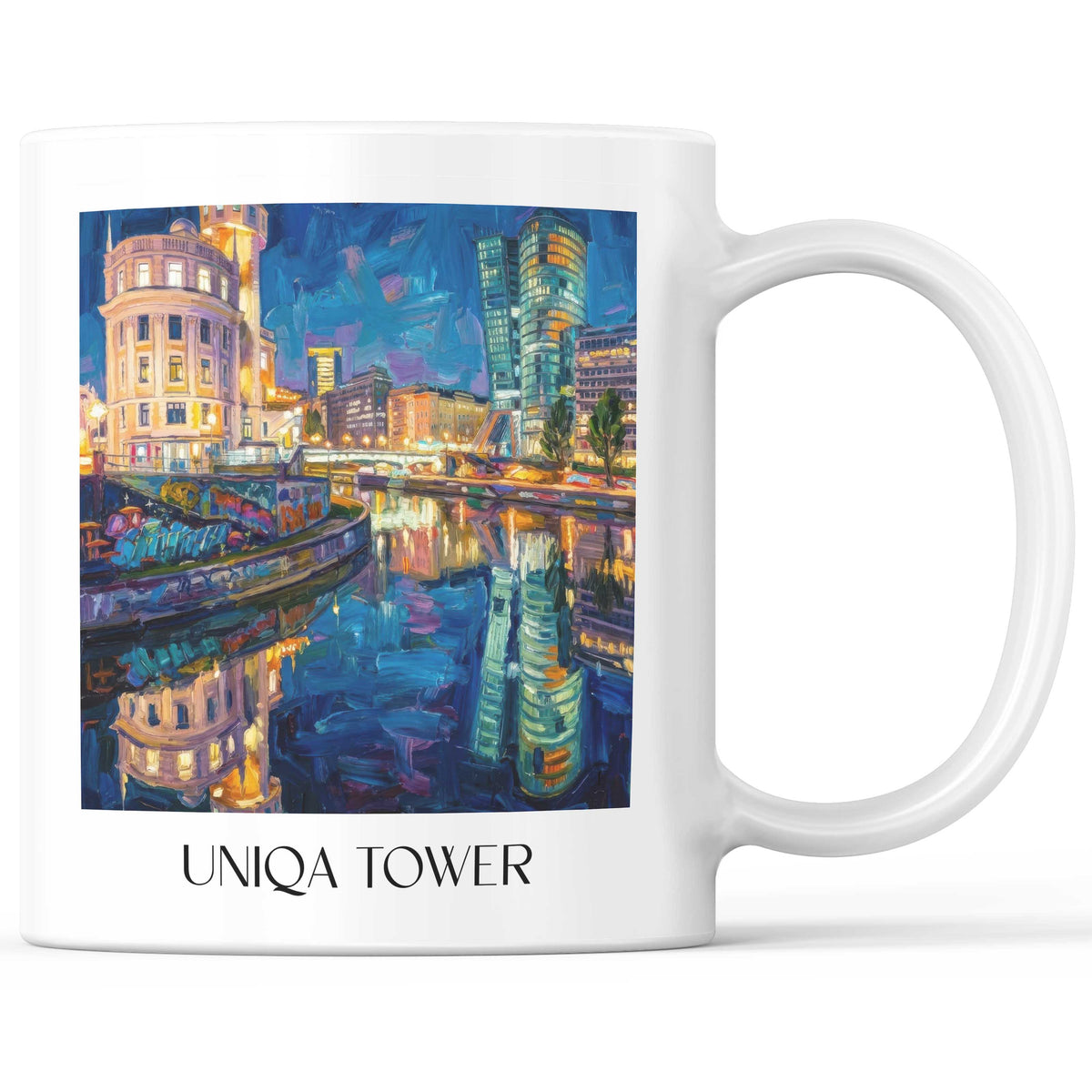 uniqa-tower-wien-österreich-kaffeebecher-oil-painting-oelgemaelde