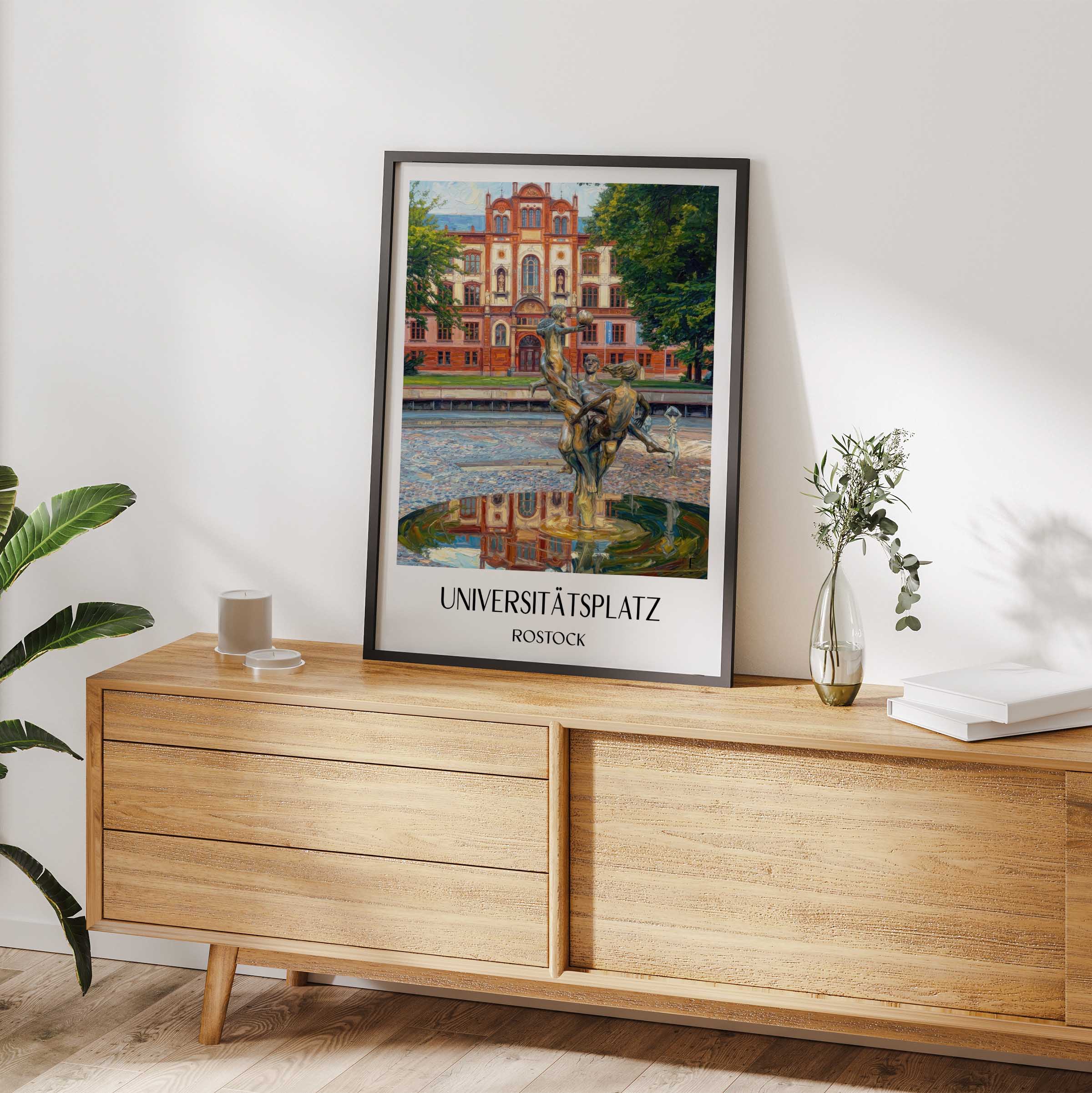universitätsplatz-rostock-deutschland-poster-oil-painting-oelgemaelde