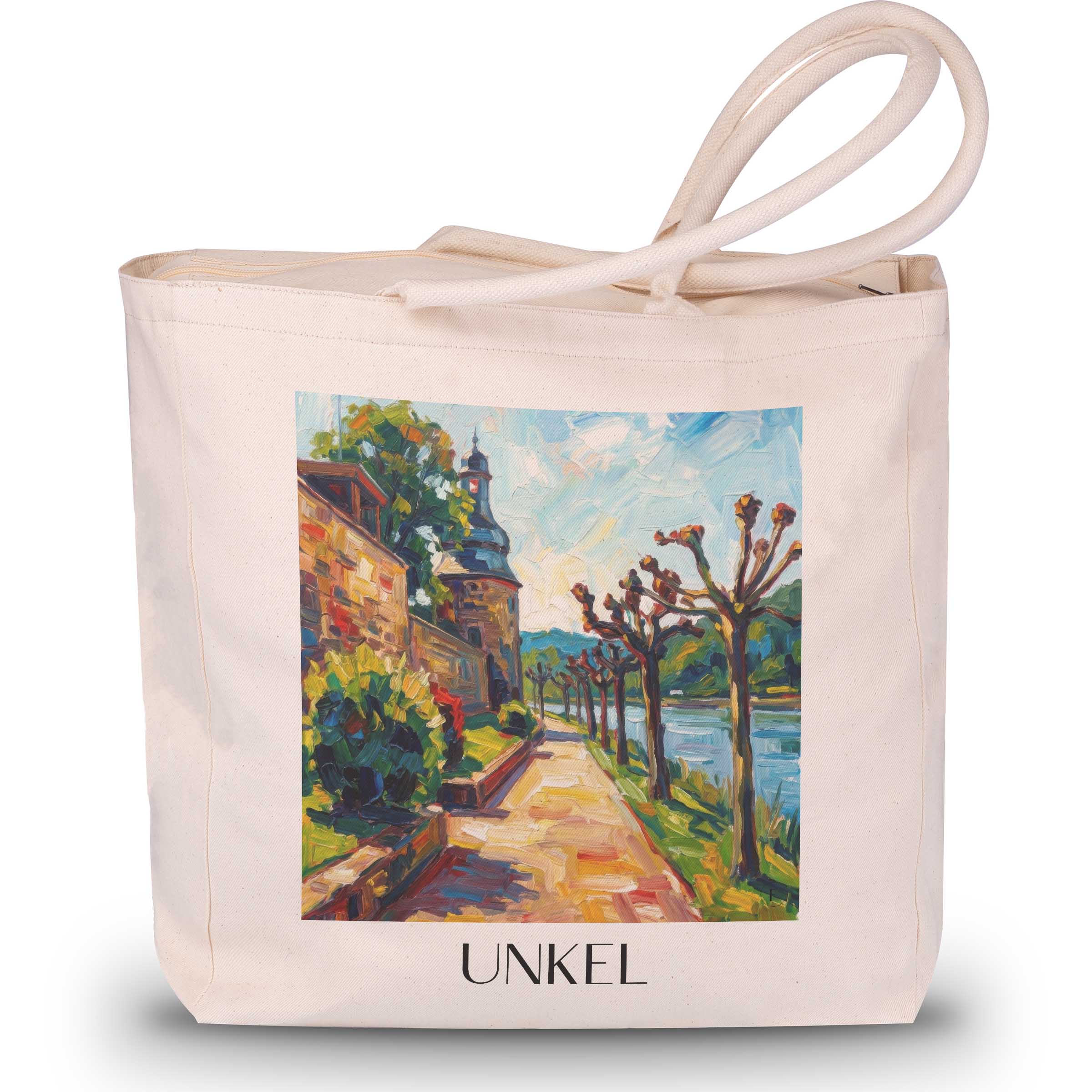 unkel-mittelrhein-deutschland-einkaufstasche-oil-painting-oelgemaelde