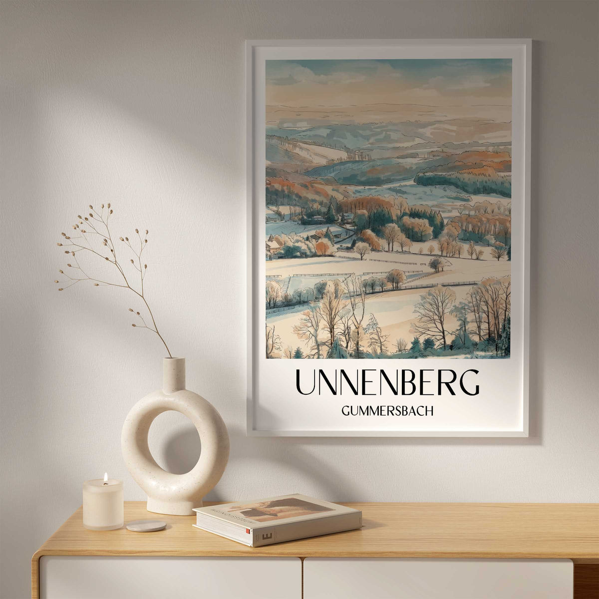 unnenberg-gummersbach-deutschland-poster-aquarell