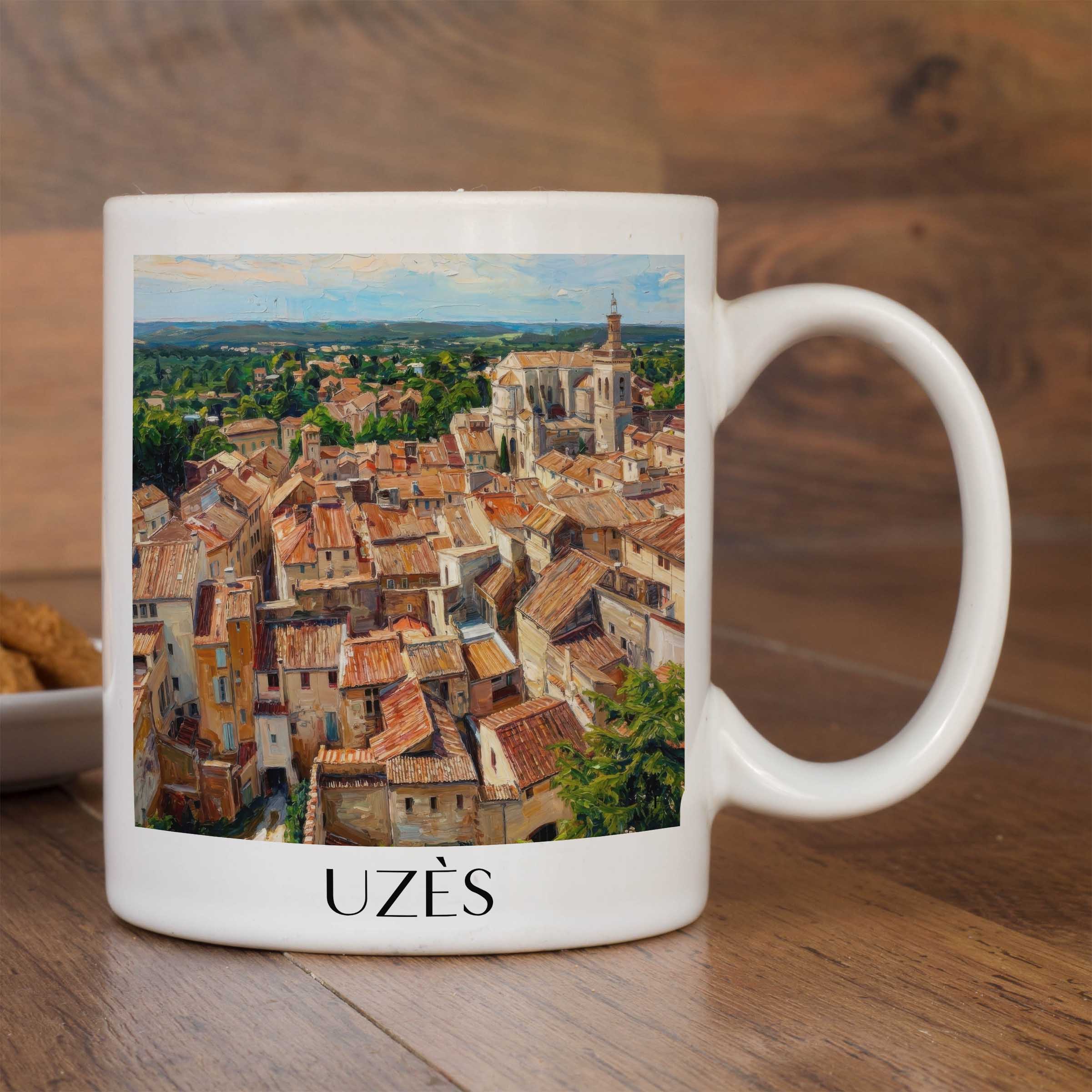 uzès-okzitanien--frankreich-kaffeebecher-oil-painting-oelgemaelde