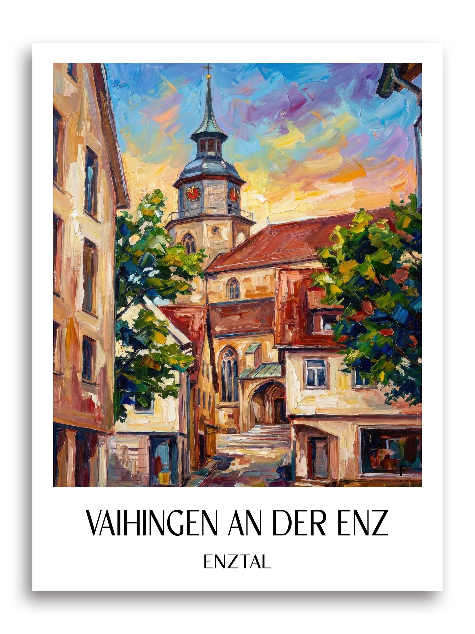 vaihingen-an-der-enz-enztal-deutschland-poster-oil-painting-oelgemaelde