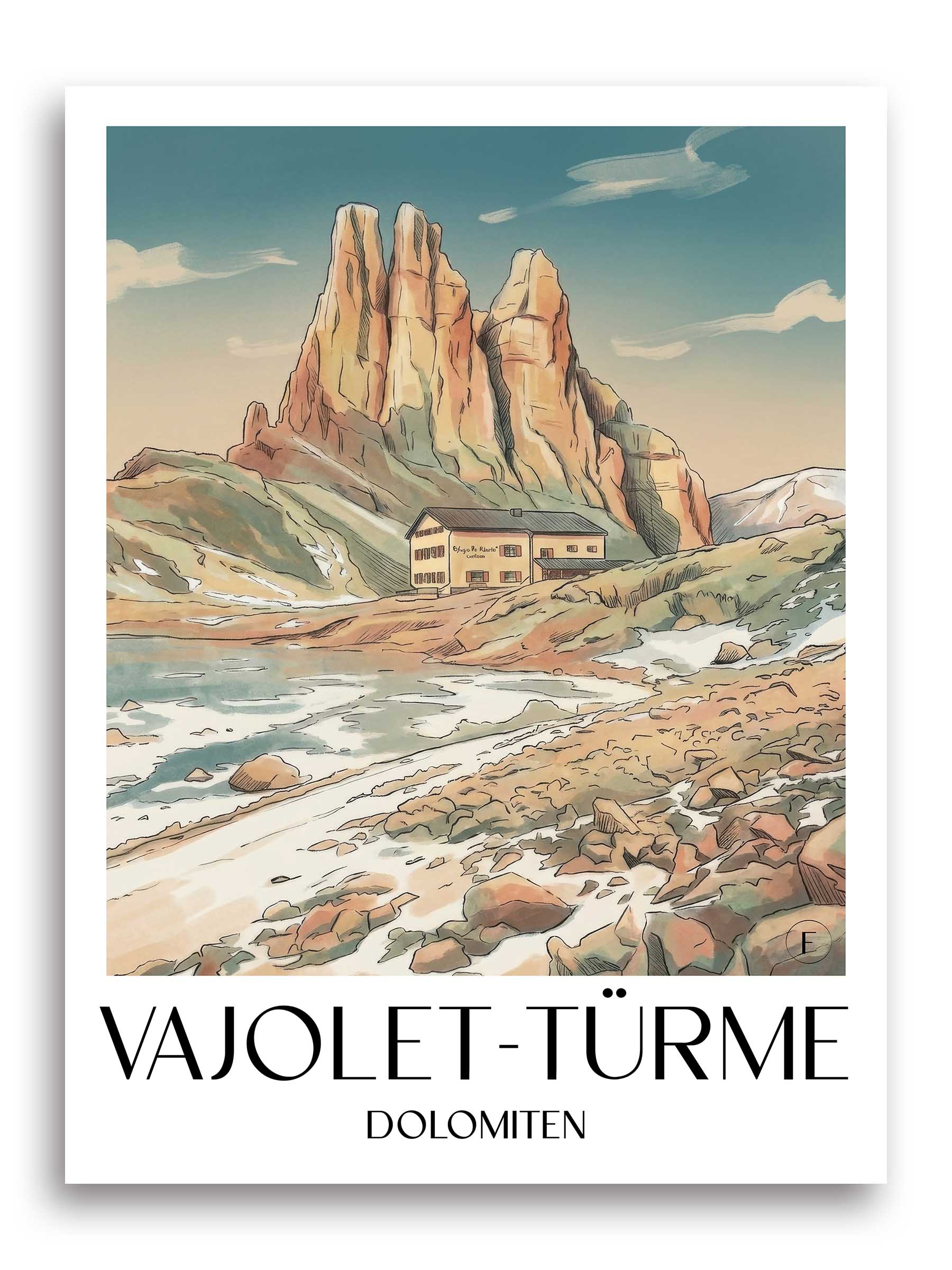 vajolet-türme-dolomiten-italien-poster-aquarell