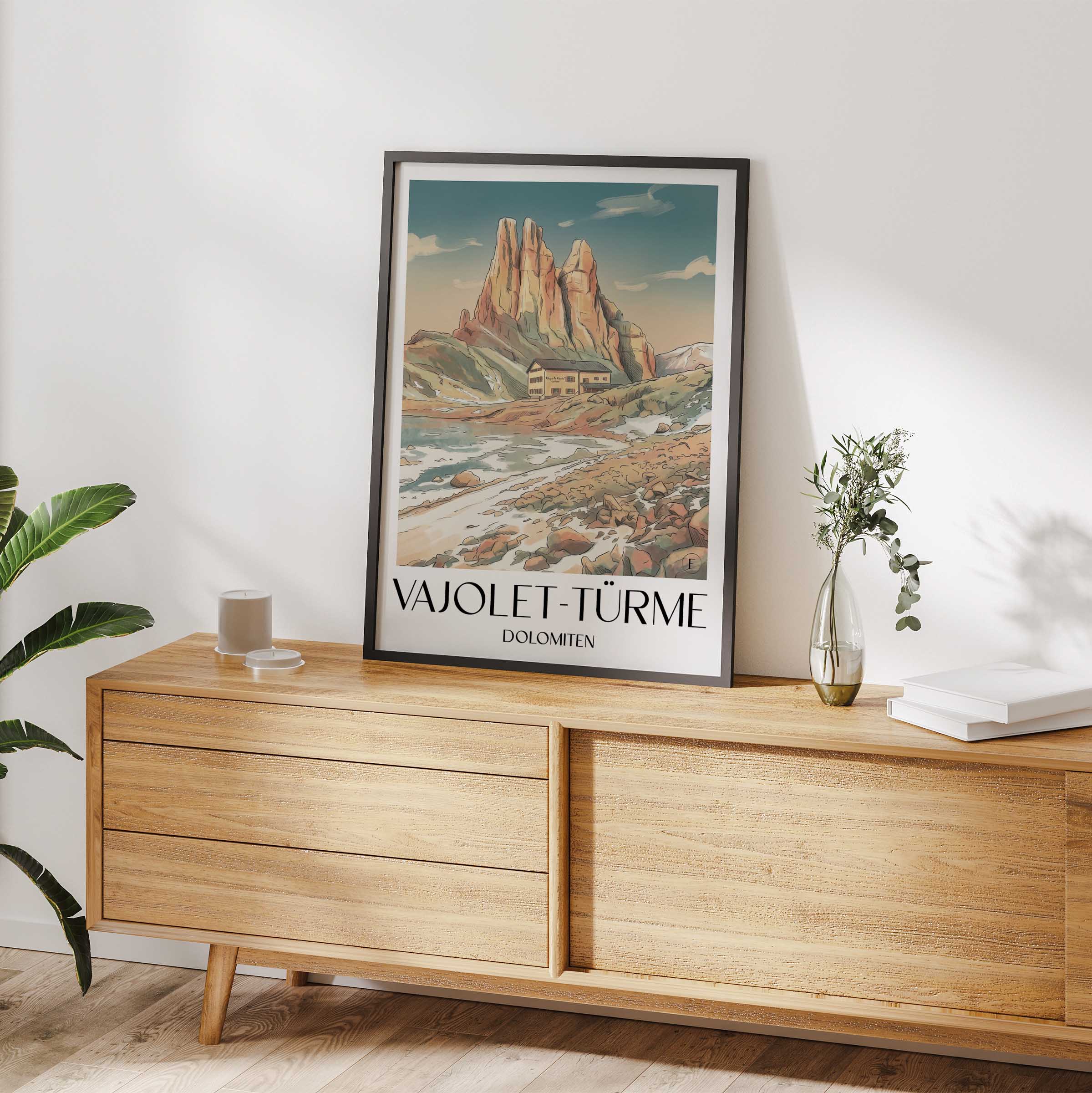 vajolet-türme-dolomiten-italien-poster-aquarell