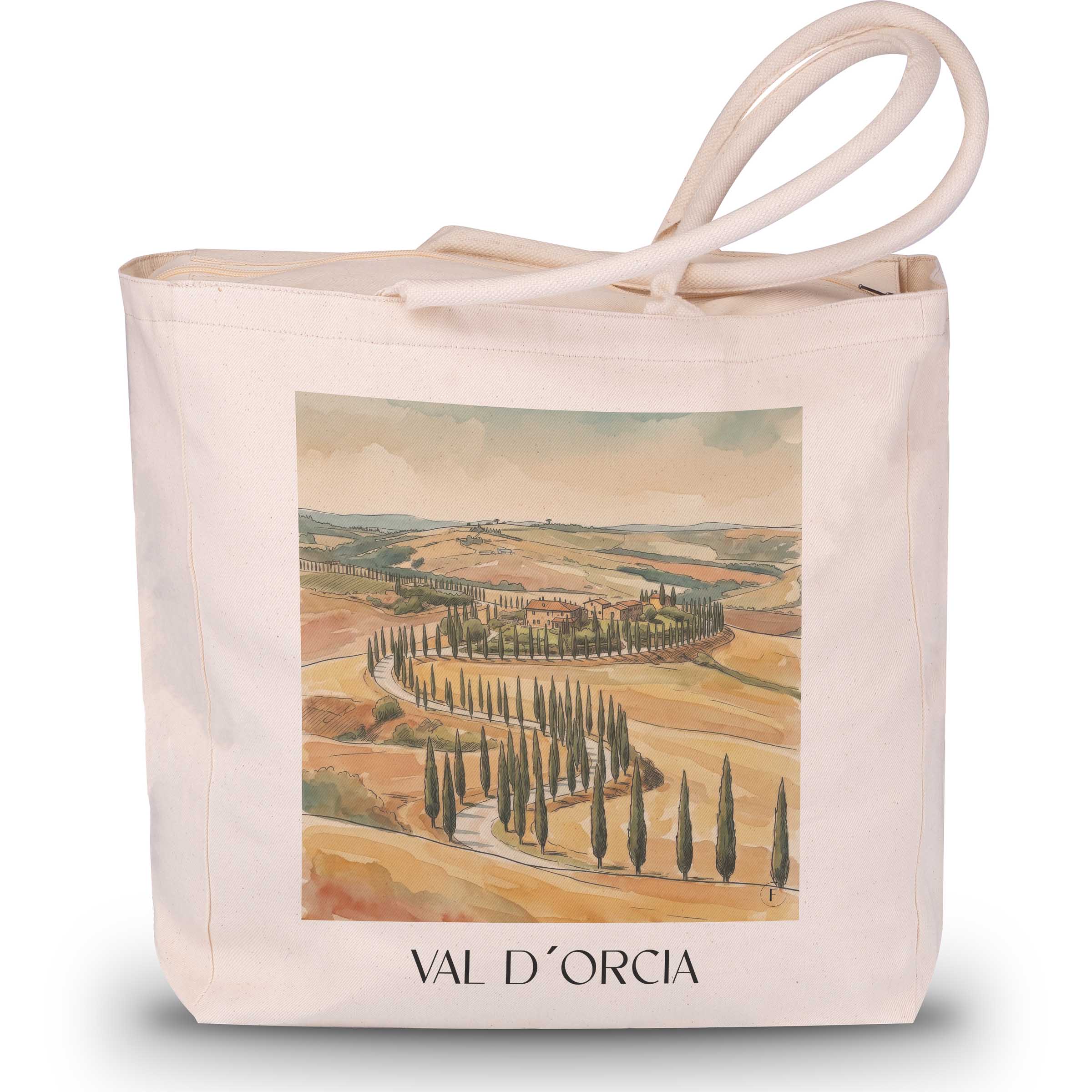 val-d´orcia-toskana-italien-einkaufstasche-aquarell