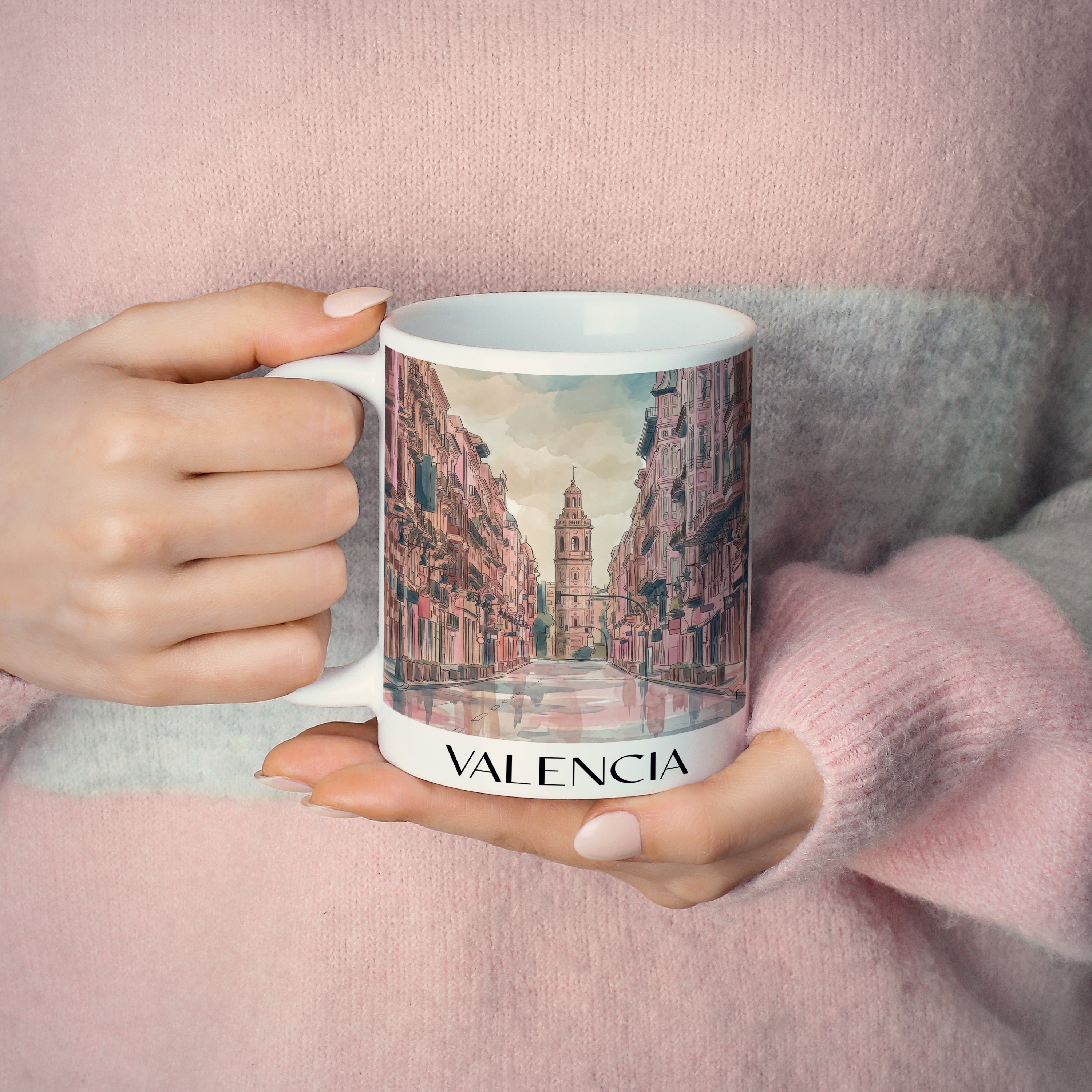 valencia-spanien-spanien-kaffeebecher-aquarell-pink-rosa