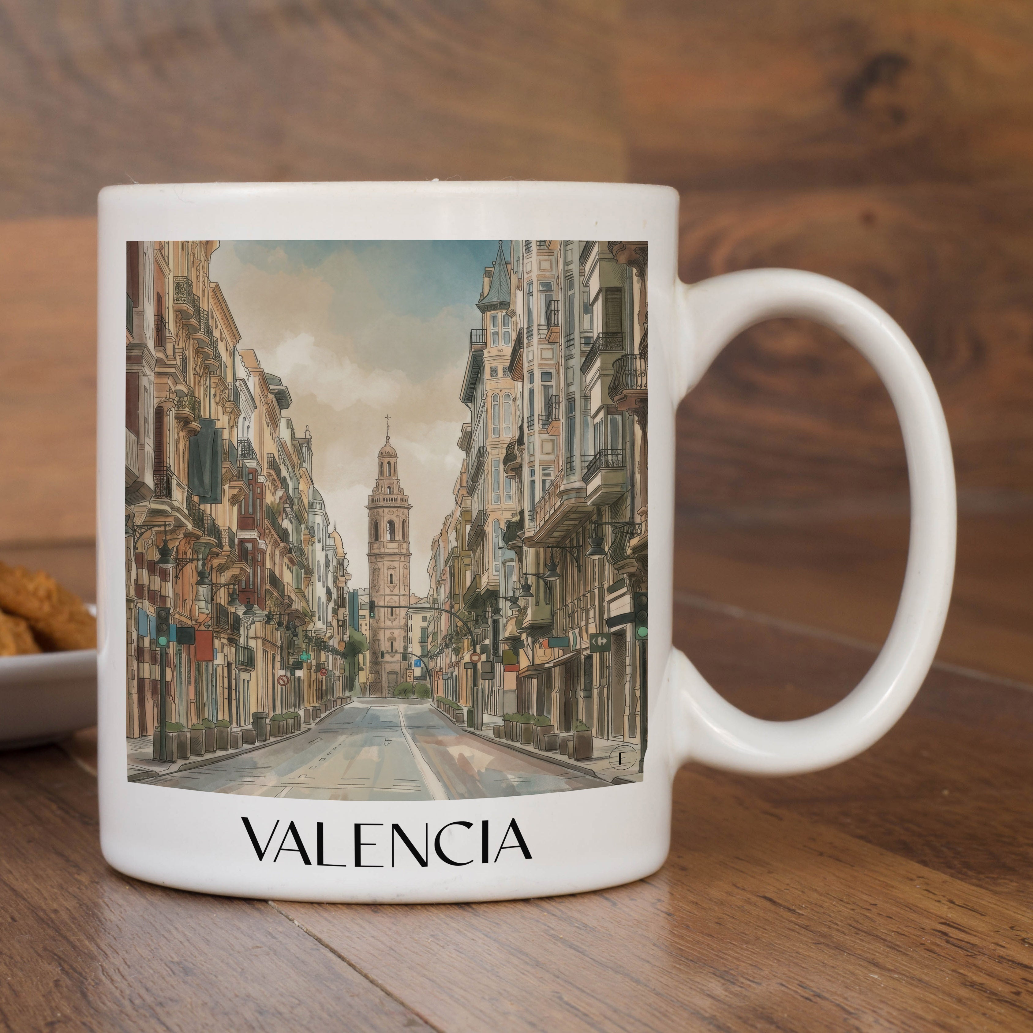 valencia-spanien-spanien-kaffeebecher-aquarell