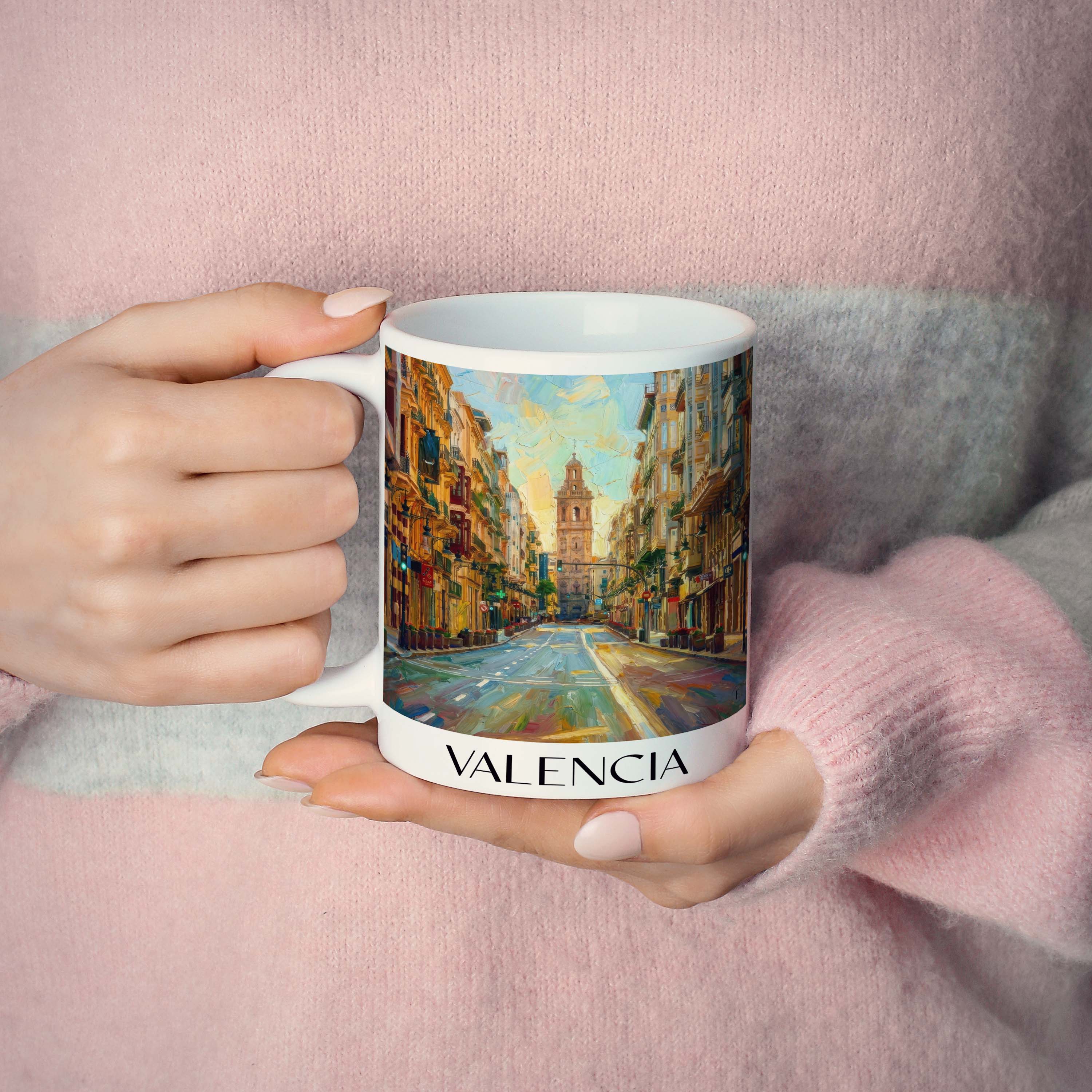 valencia-spanien-spanien-kaffeebecher-oil-painting-oelgemaelde