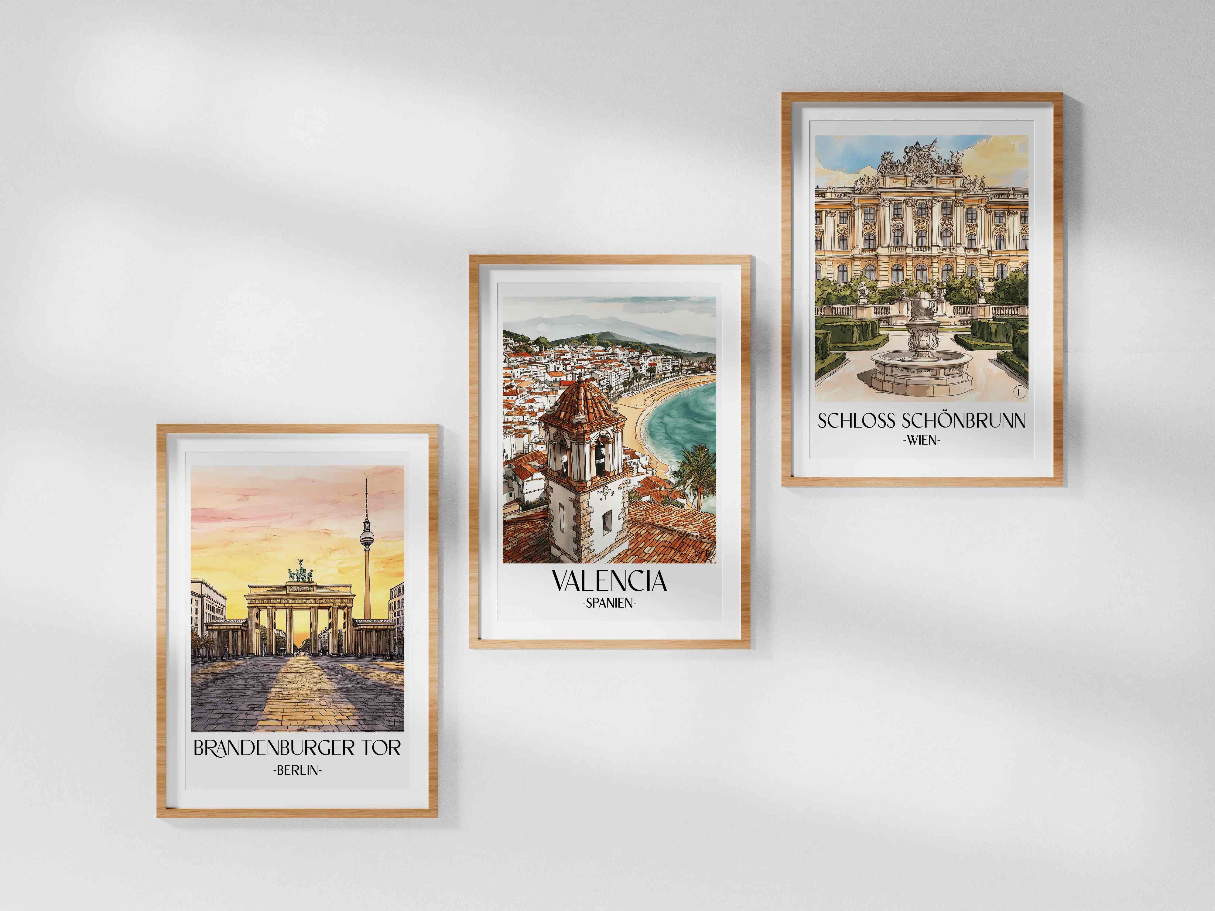 valencia-spanien-poster-aquarell