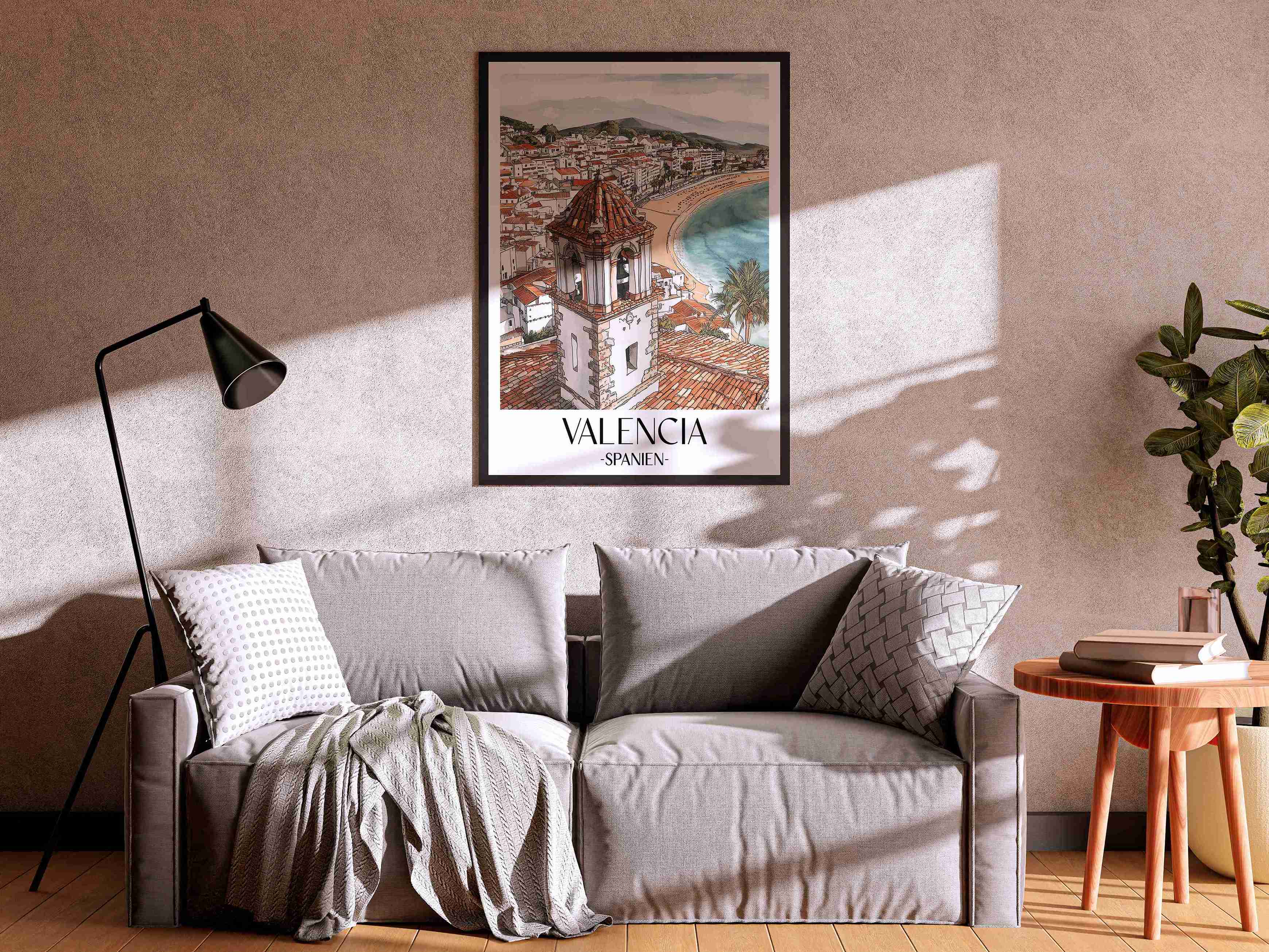 valencia-spanien-poster-aquarell