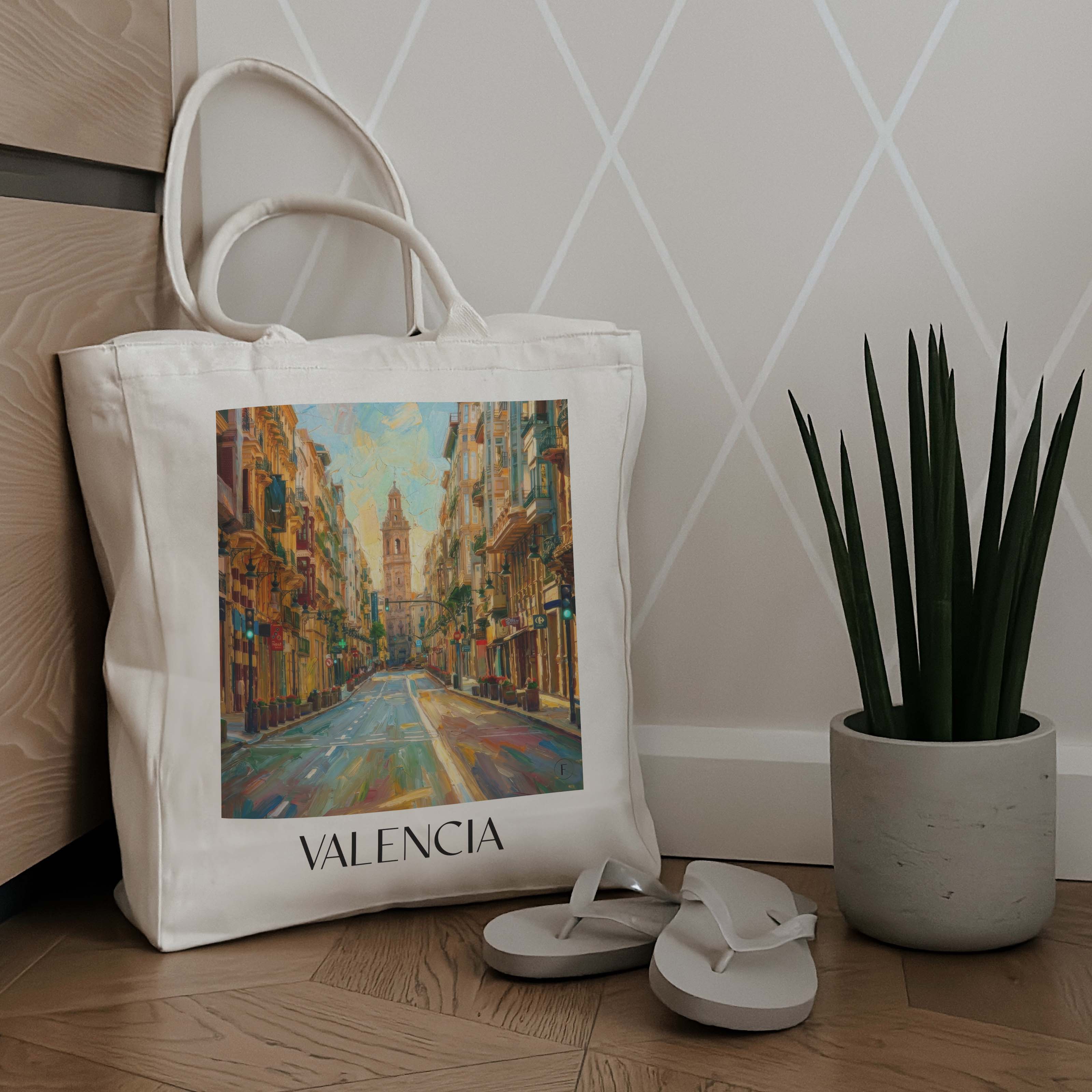 valencia-spanien-spanien-einkaufstasche-oil-painting-oelgemaelde