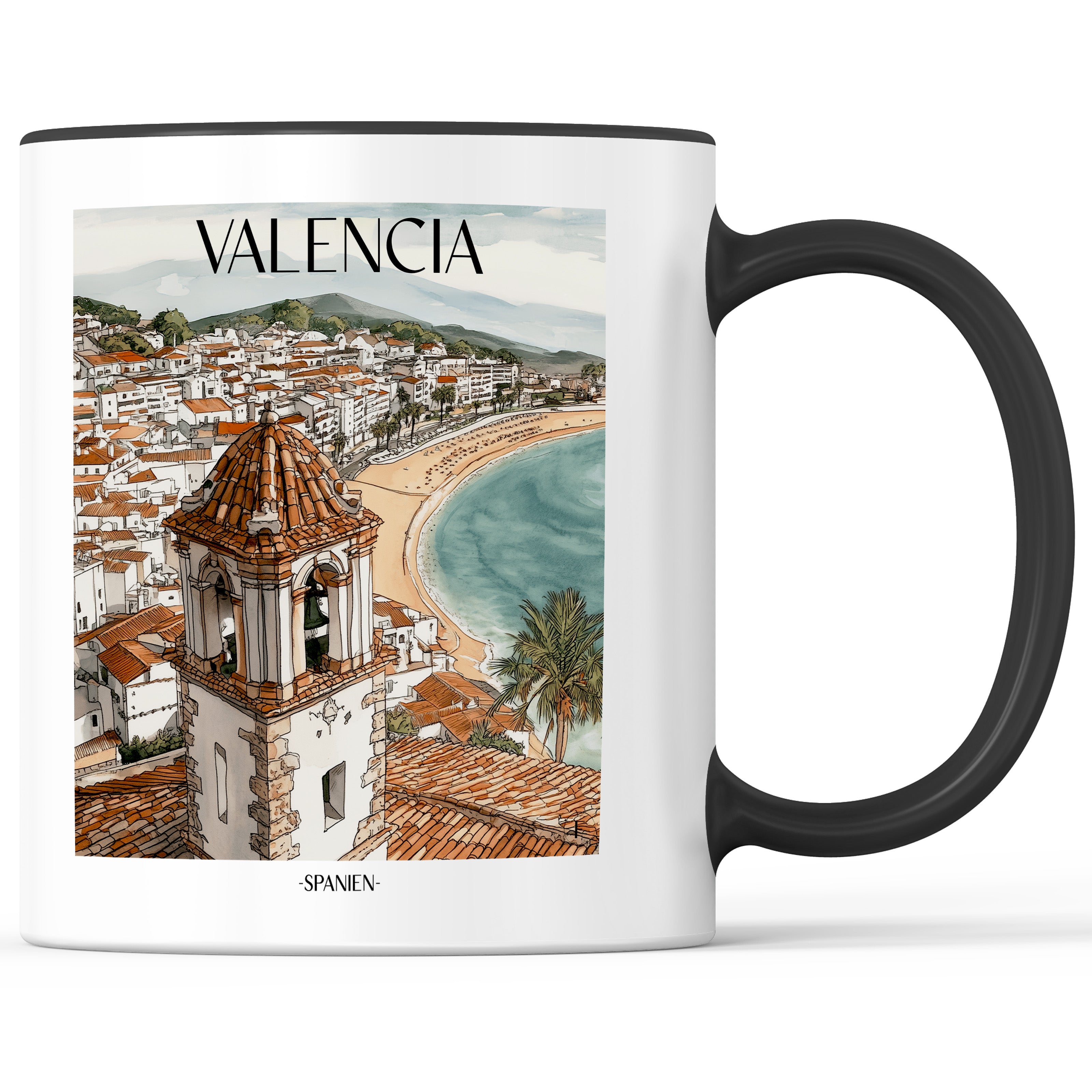 valencia-spanien-einkaufstasche-aquarell
