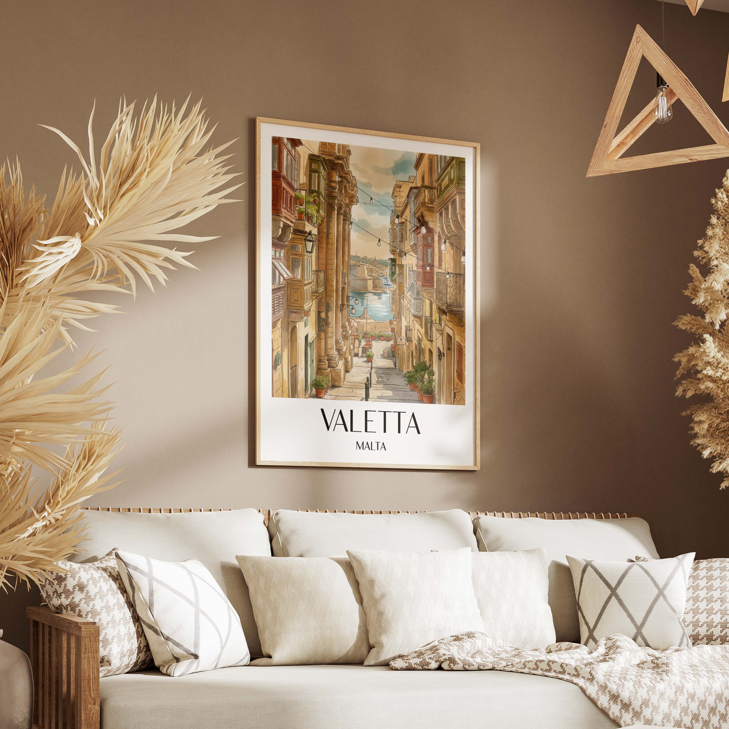valletta-malta-poster-aquarell