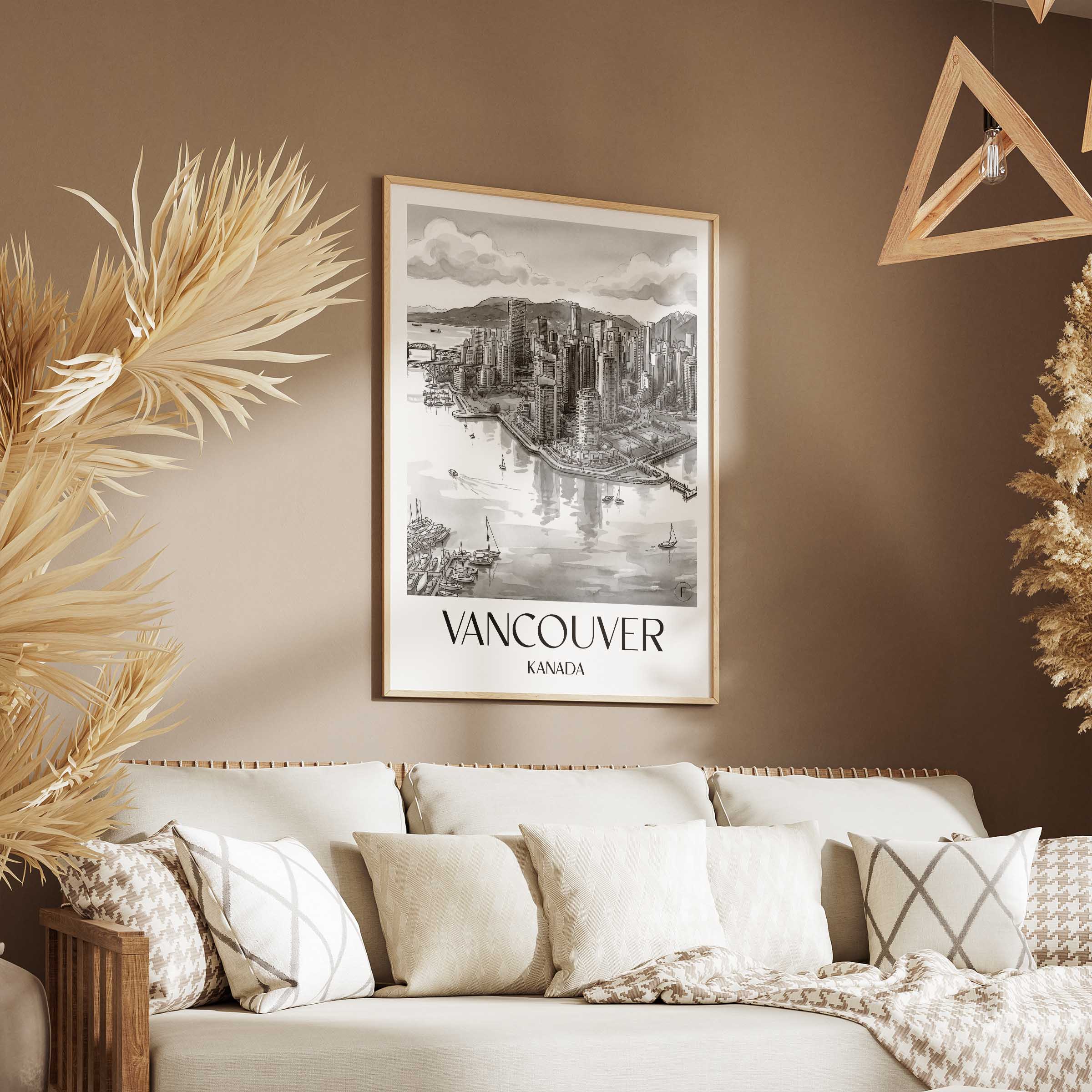 vancouver-kanada-poster-aquarell-schwarz-weiss