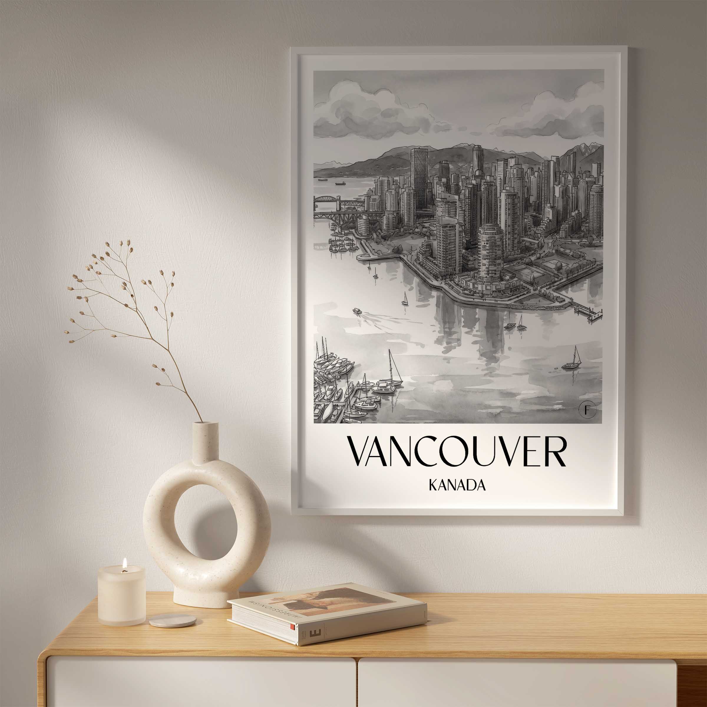 vancouver-kanada-poster-aquarell-schwarz-weiss
